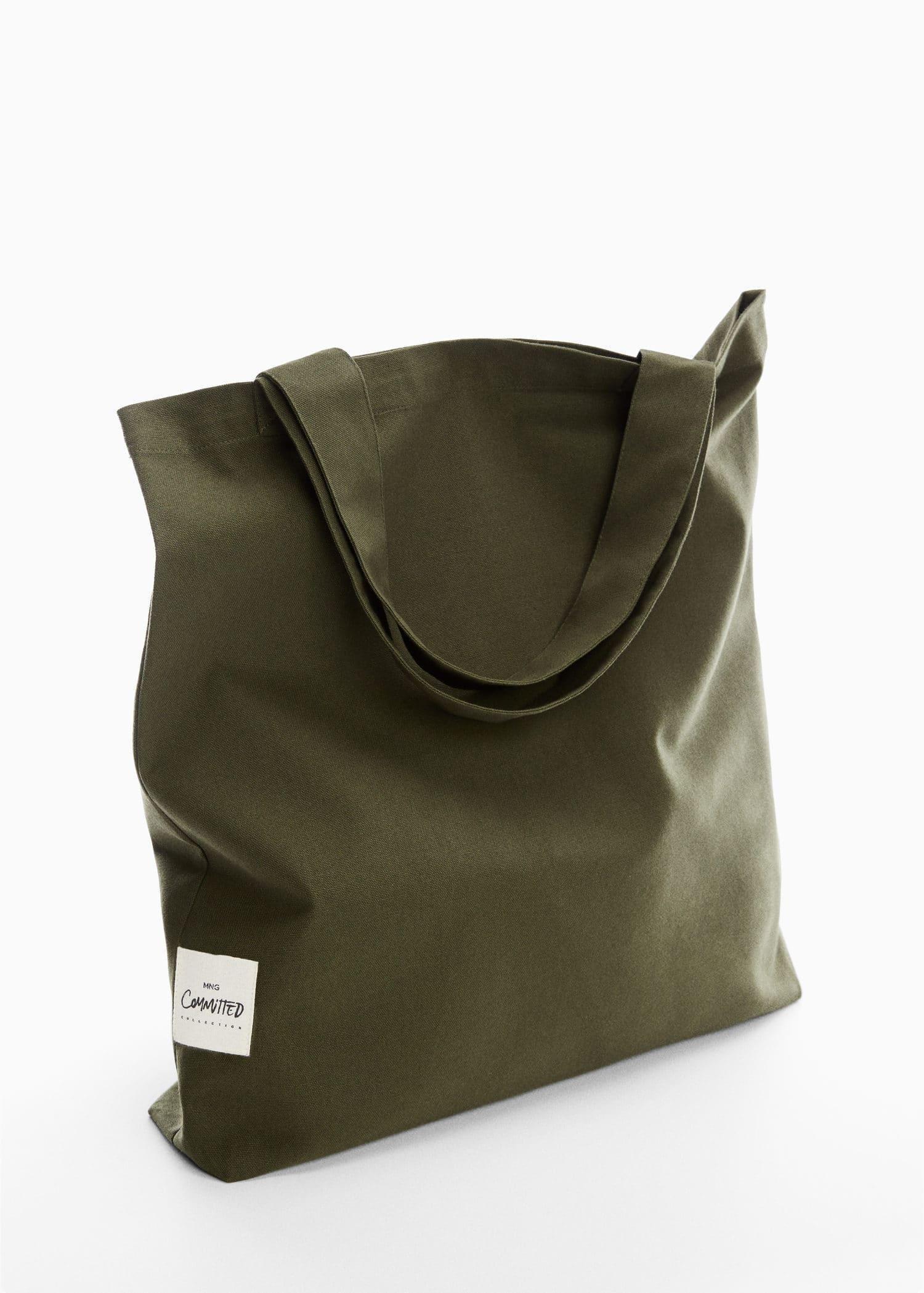 Khaki Cotton Canvas Bag, , large image number 1