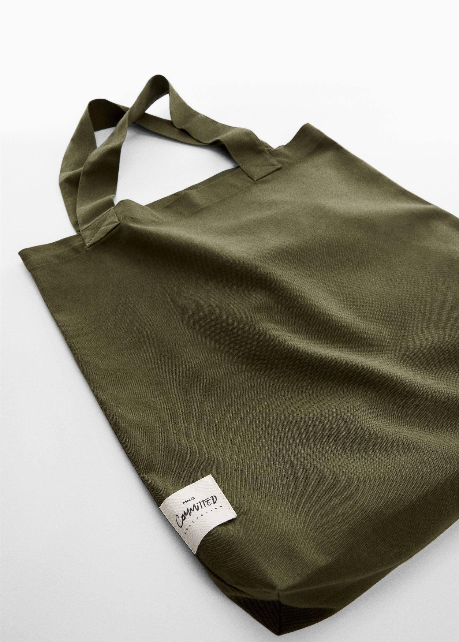 Khaki Cotton Canvas Bag, , large image number 2