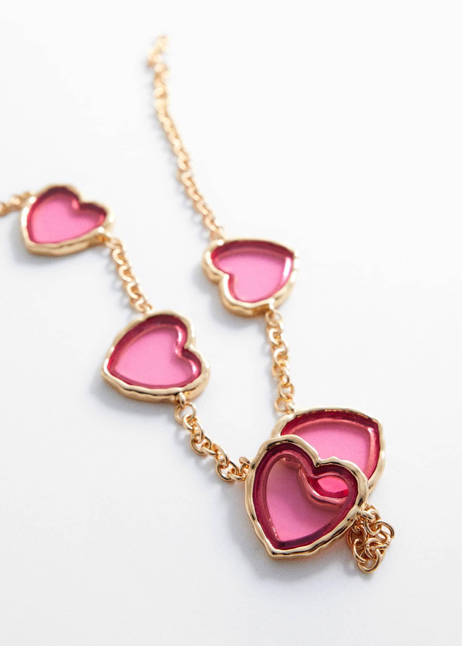 Gold Heart Choker, , large image number 1