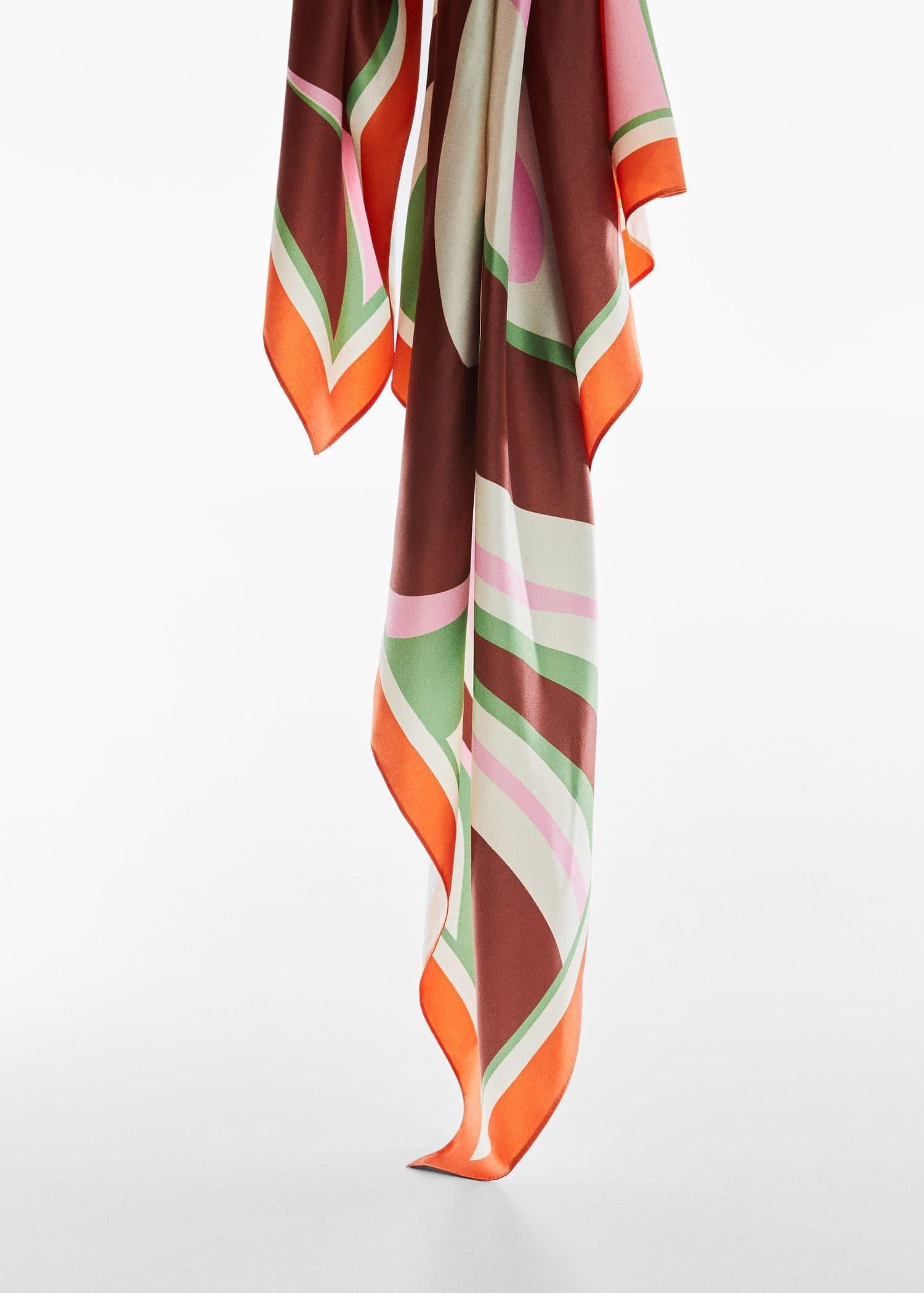 Pink Printed Scarf, , large image number 3