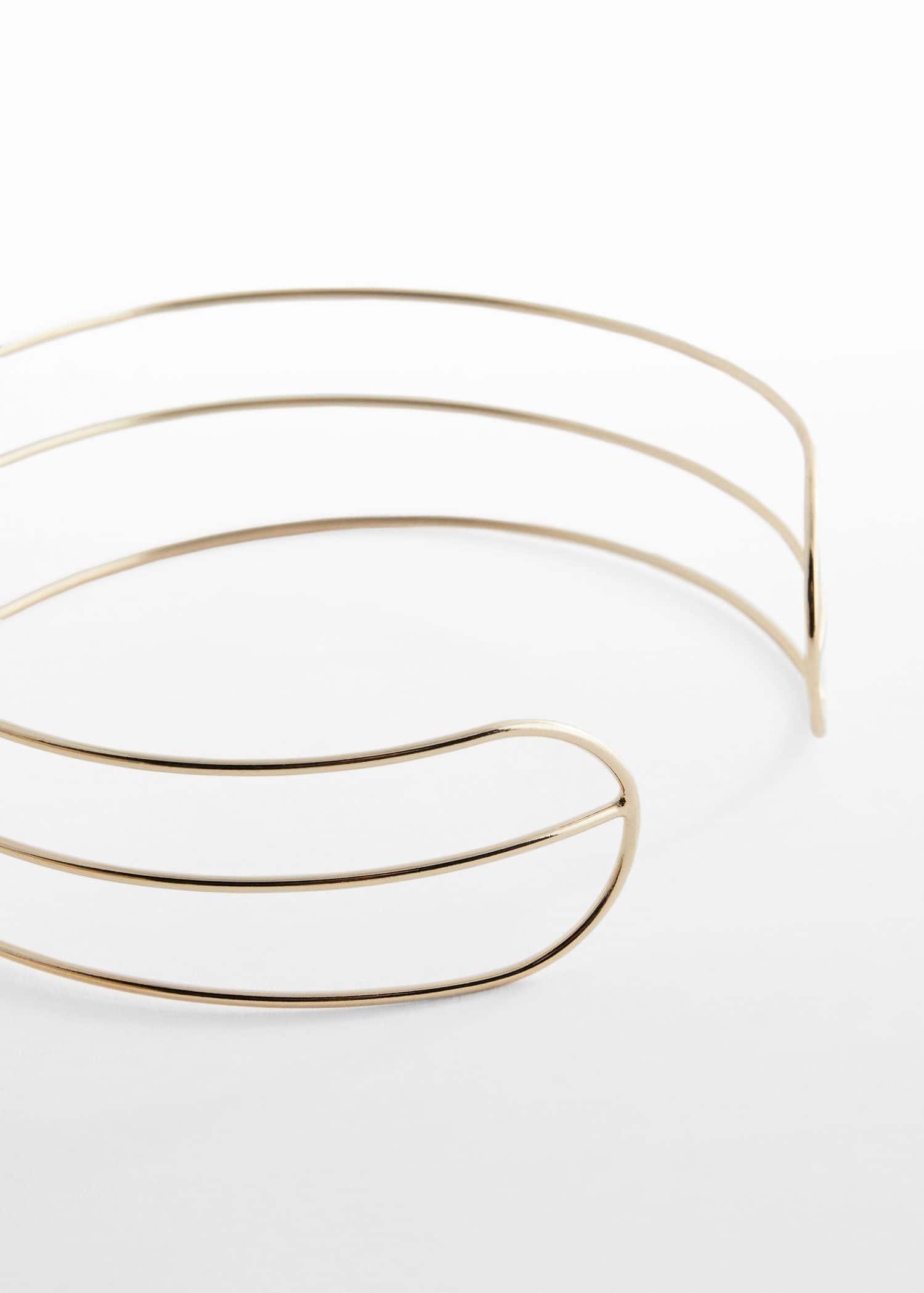 Gold Choker Necklace, Kids Girls, , large image number 0