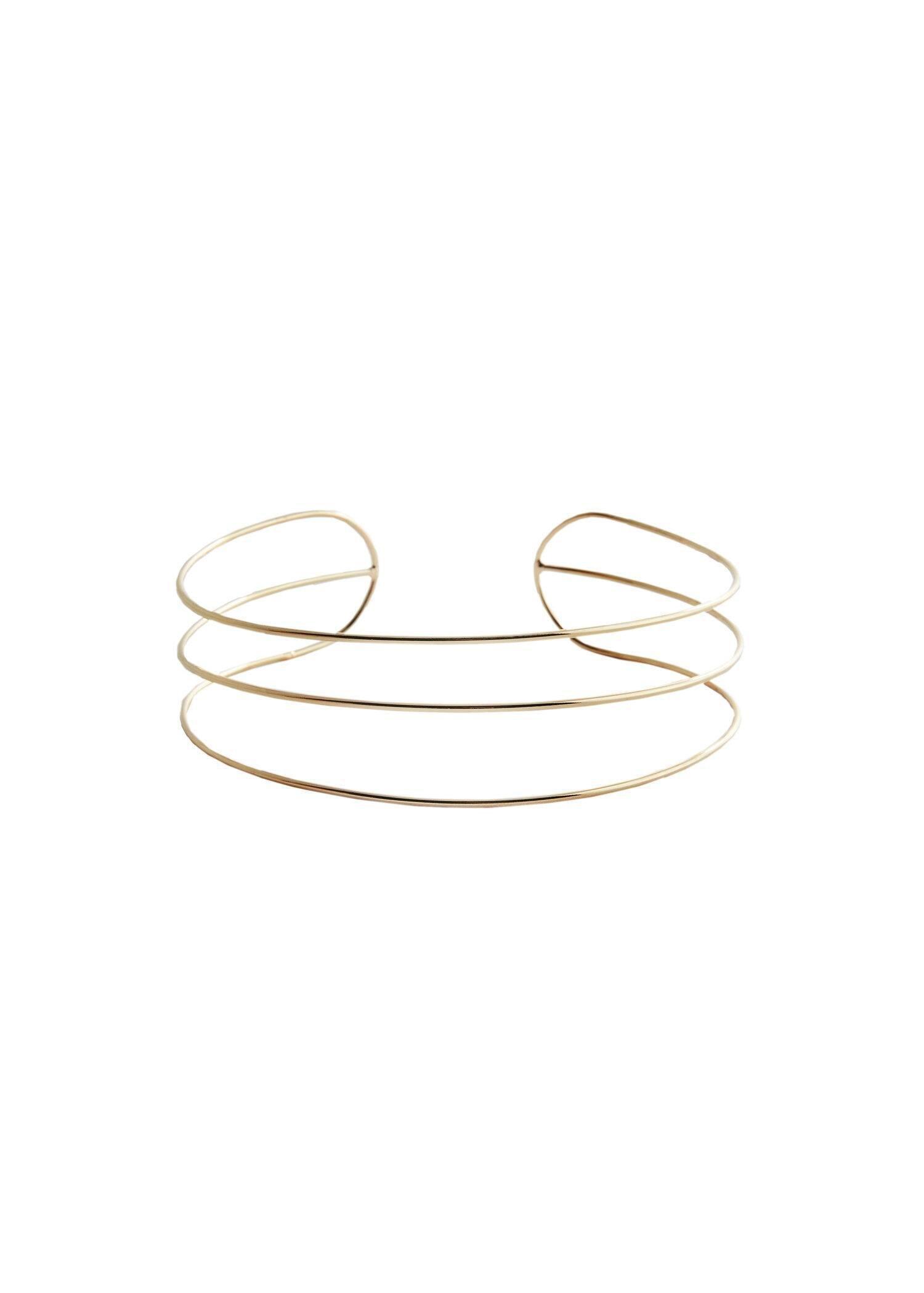 Gold Choker Necklace, Kids Girls, , large image number 1
