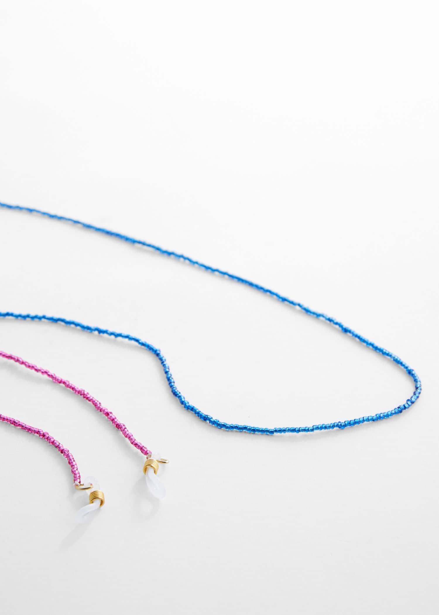 Blue 2 Pack Of Beaded Glasses Chains, , large image number 1