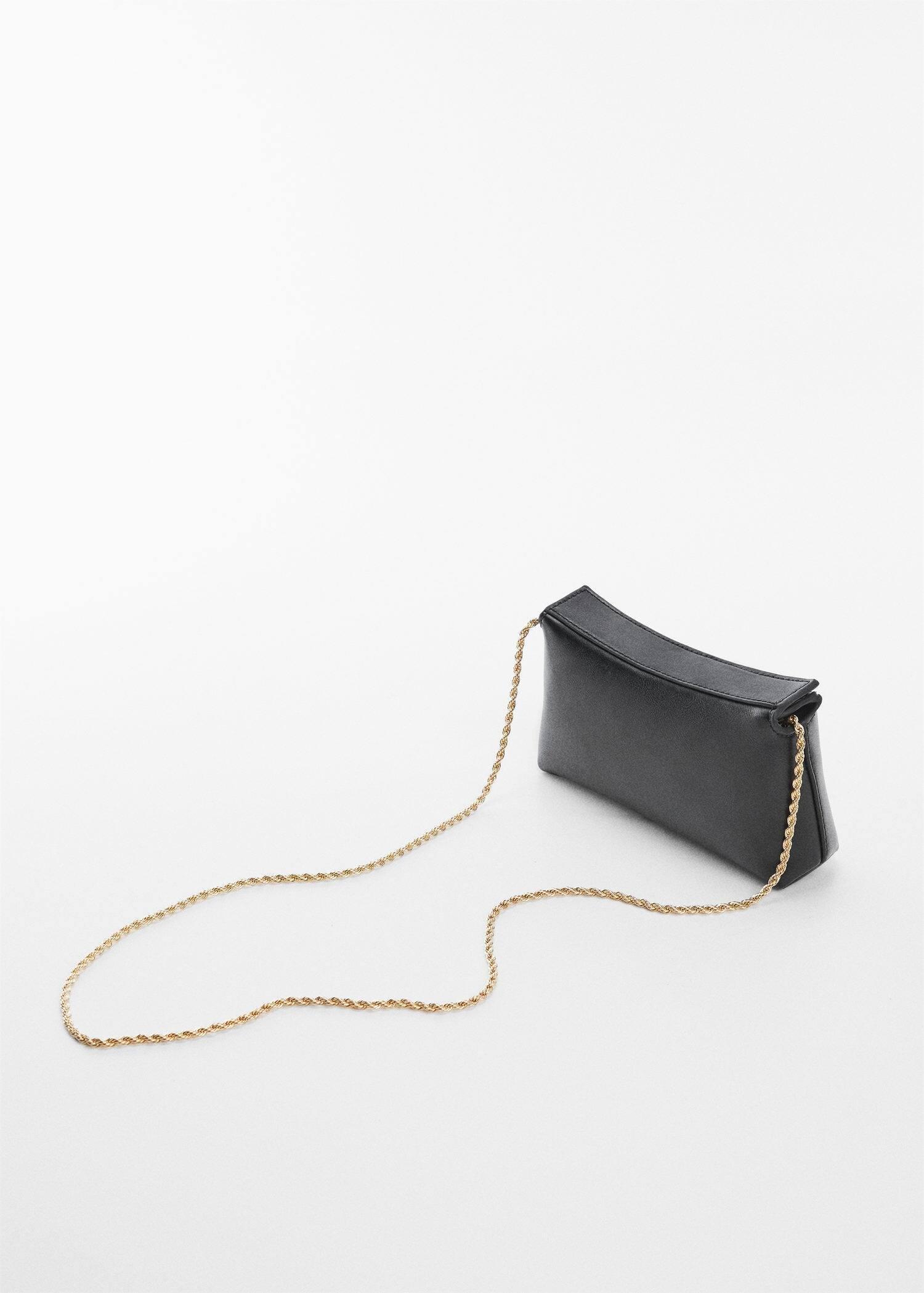 Black Chain Cross Body Bag, , large image number 2