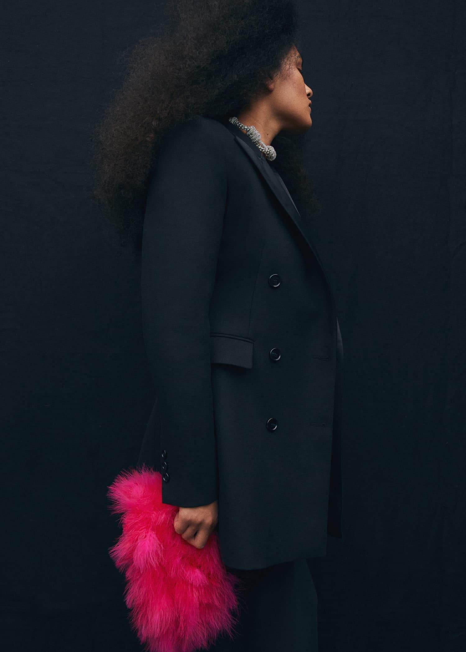 Pink Feathers Bag, , large image number 5