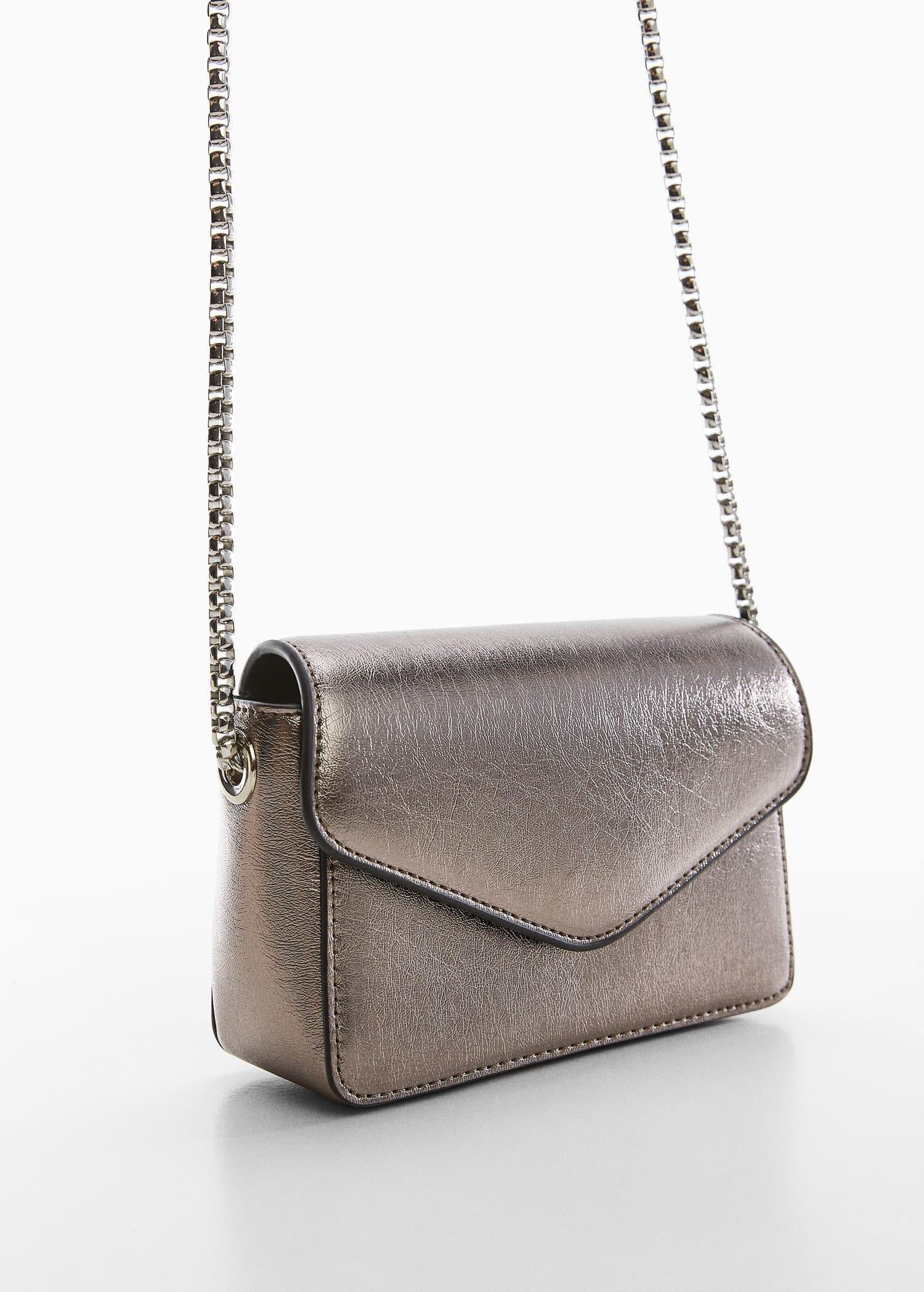 Silver Metallic Chain Bag, , large image number 0