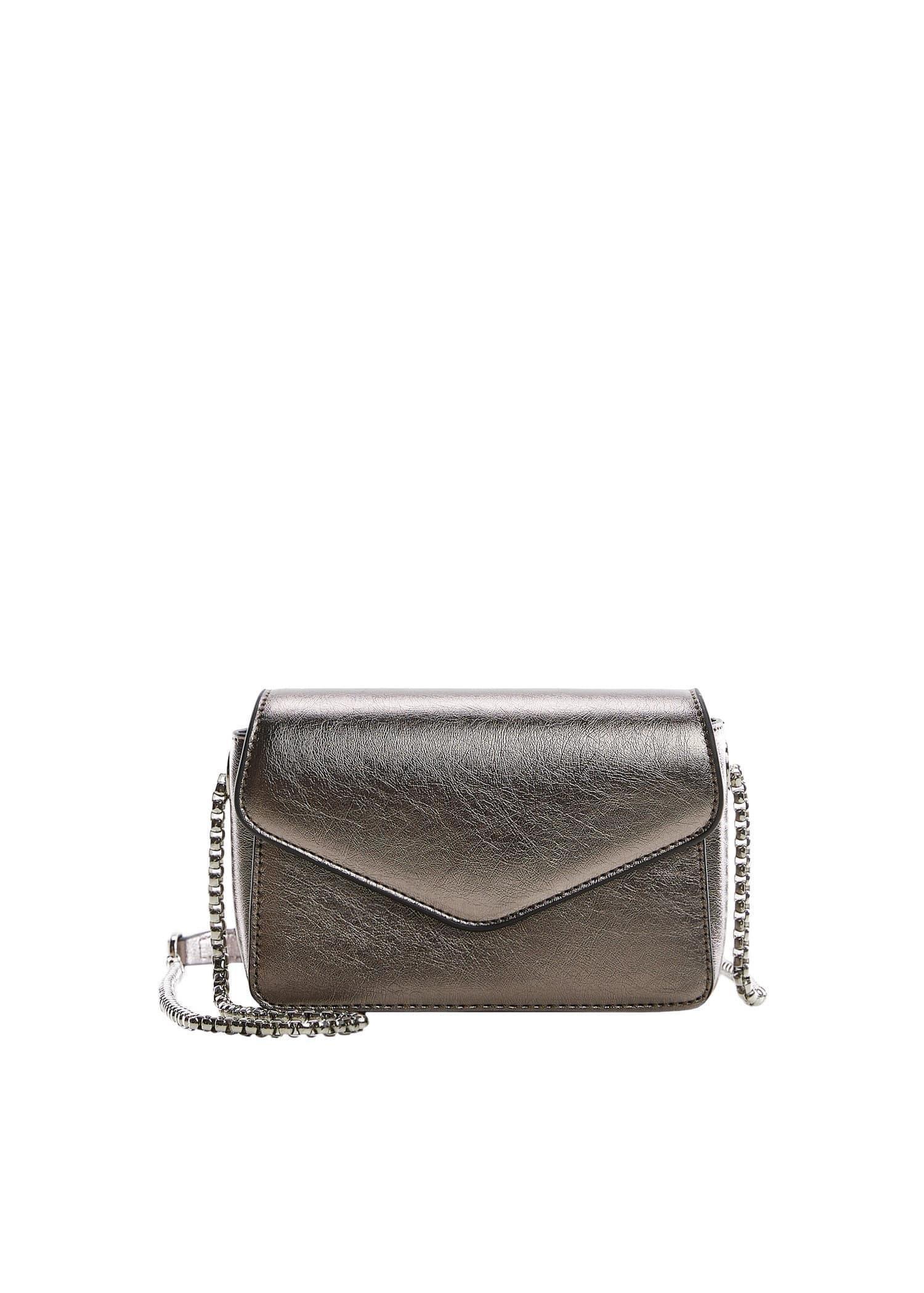 Silver Metallic Chain Bag, , large image number 1