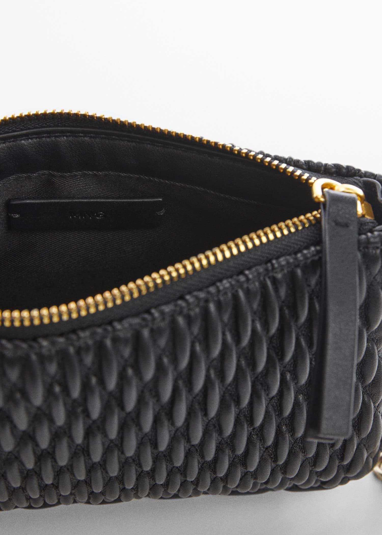 Black Texture Cross-Body Bag, , large image number 3