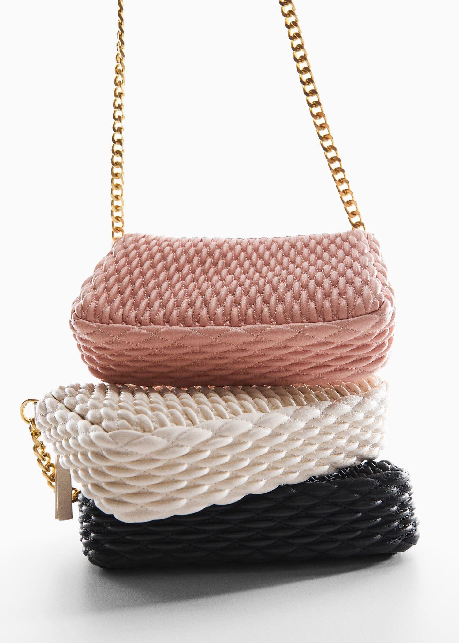 Black Texture Cross-Body Bag, , large image number 4