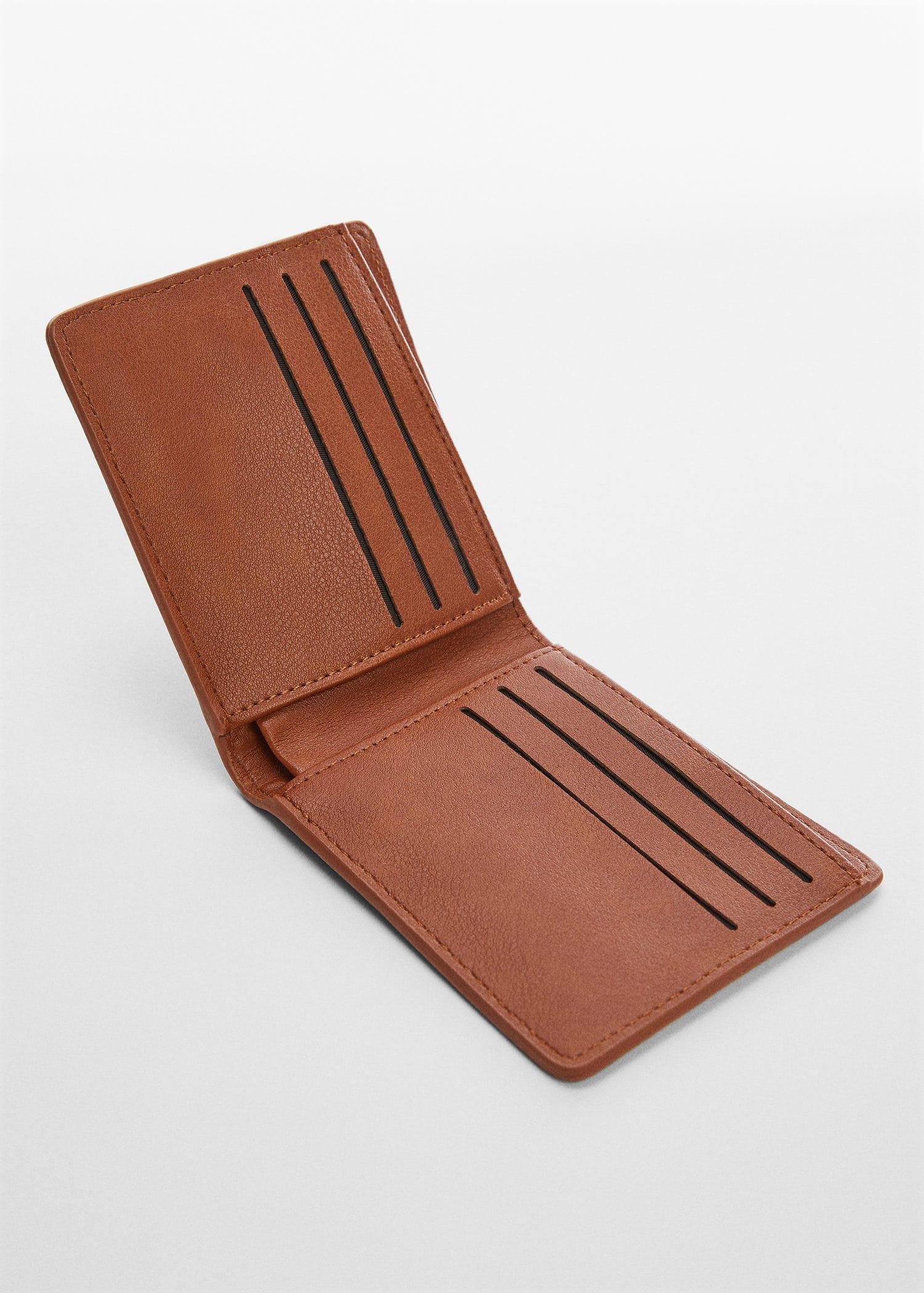 Brown Plain Leather Wallet, , large image number 0