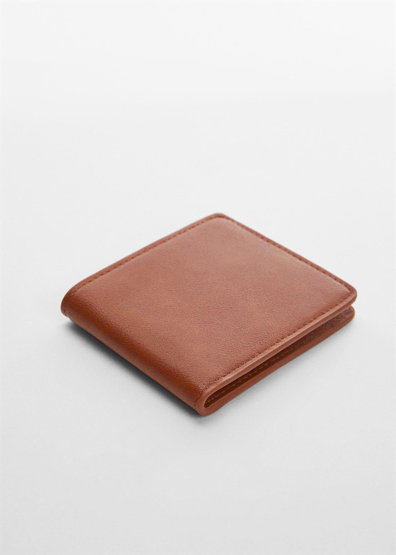 Brown Plain Leather Wallet, , large image number 1