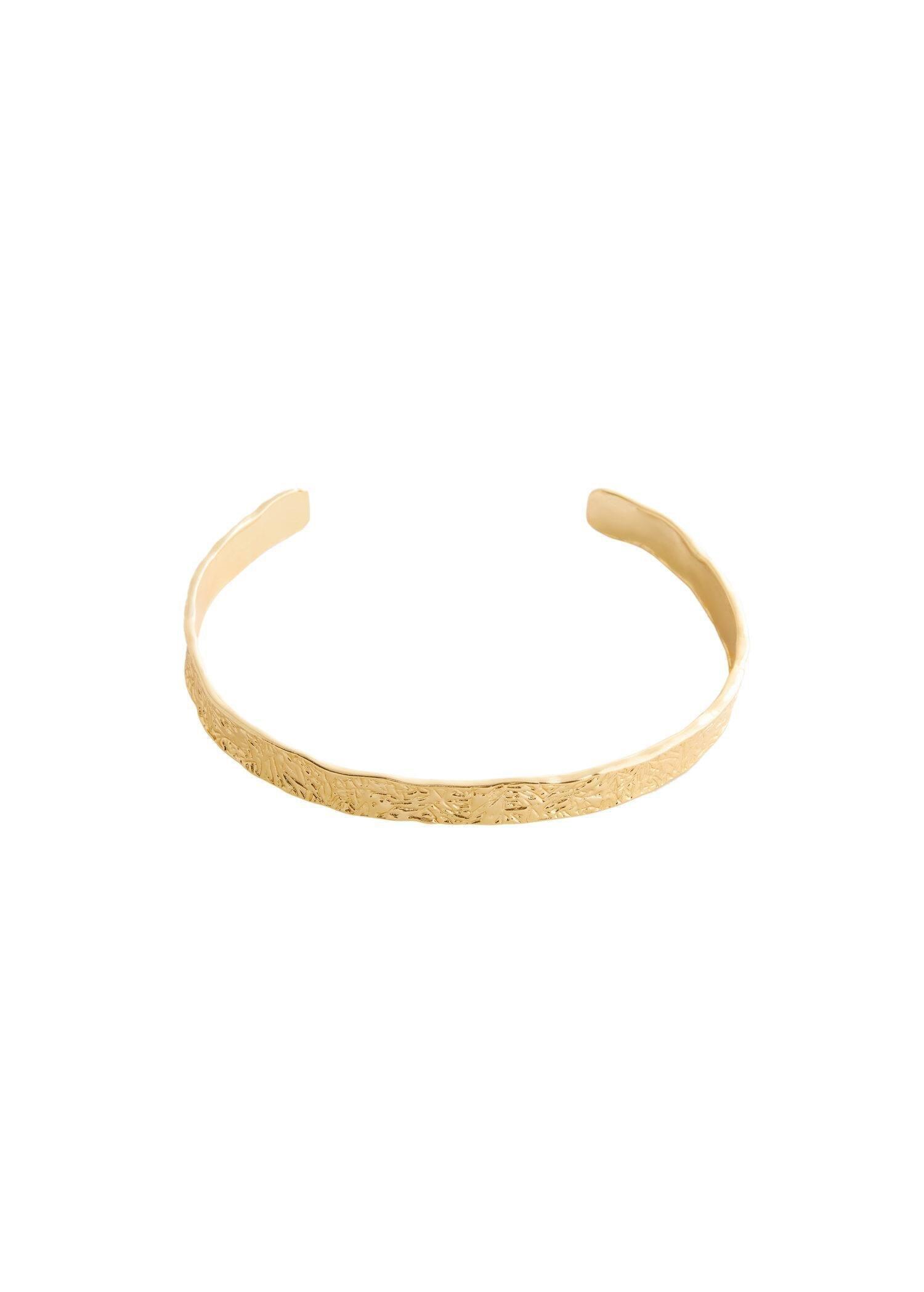 Gold Rigid Choker Necklace, , large image number 0