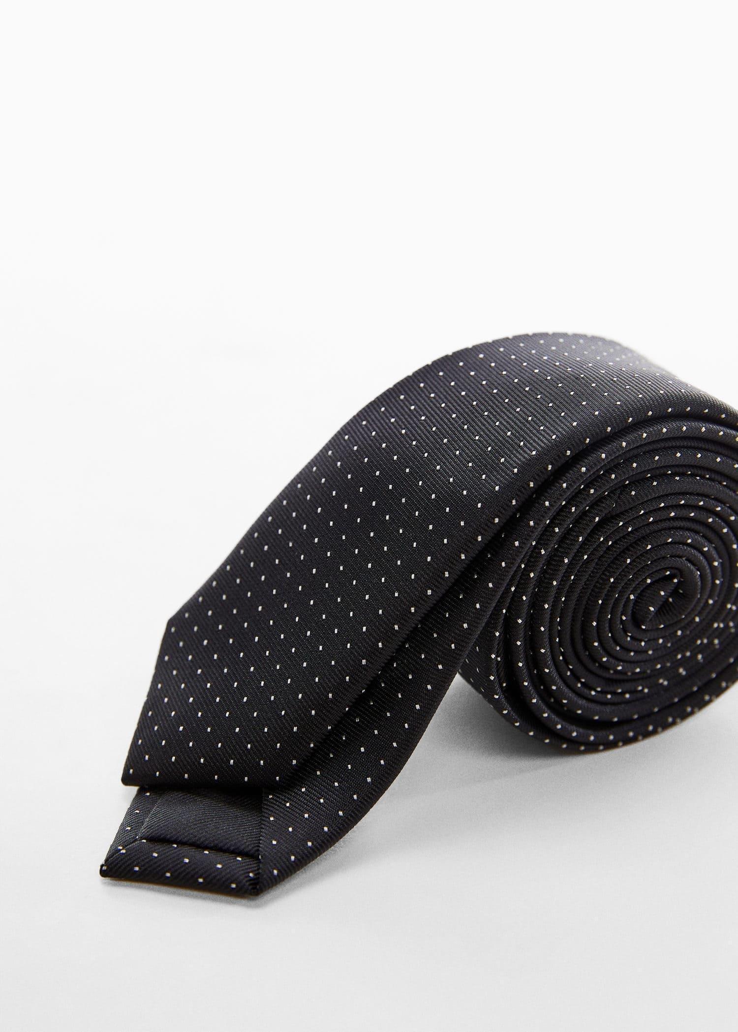 Black Polka-Dot Tie, , large image number 0