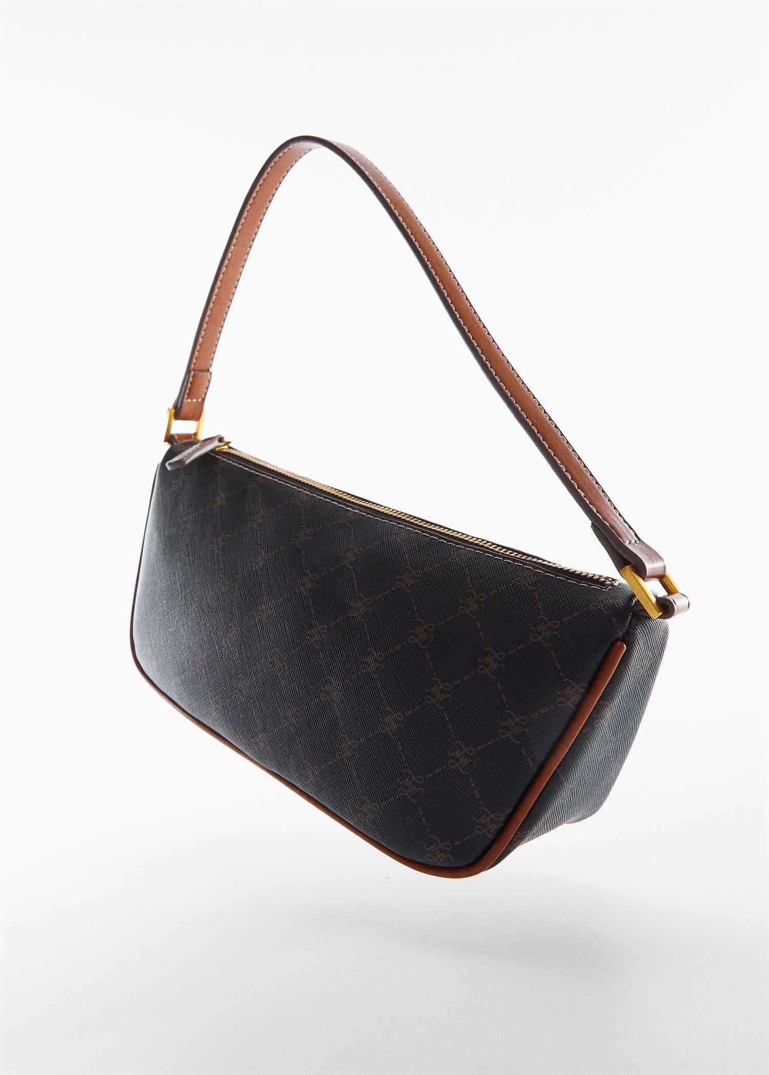 Brown Logo Printed Shoulder Bag, , large image number 1