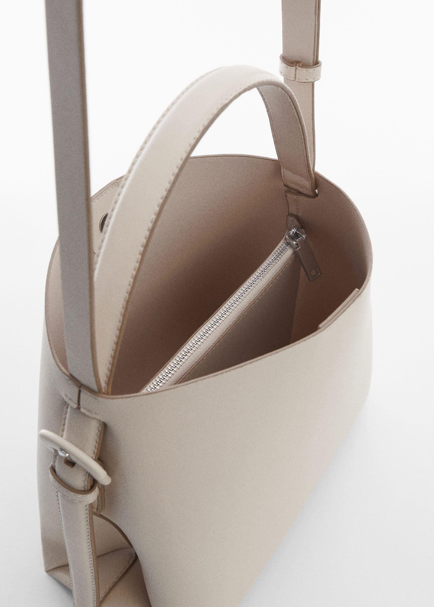 White Shopper Bag With Buckle, , large image number 2