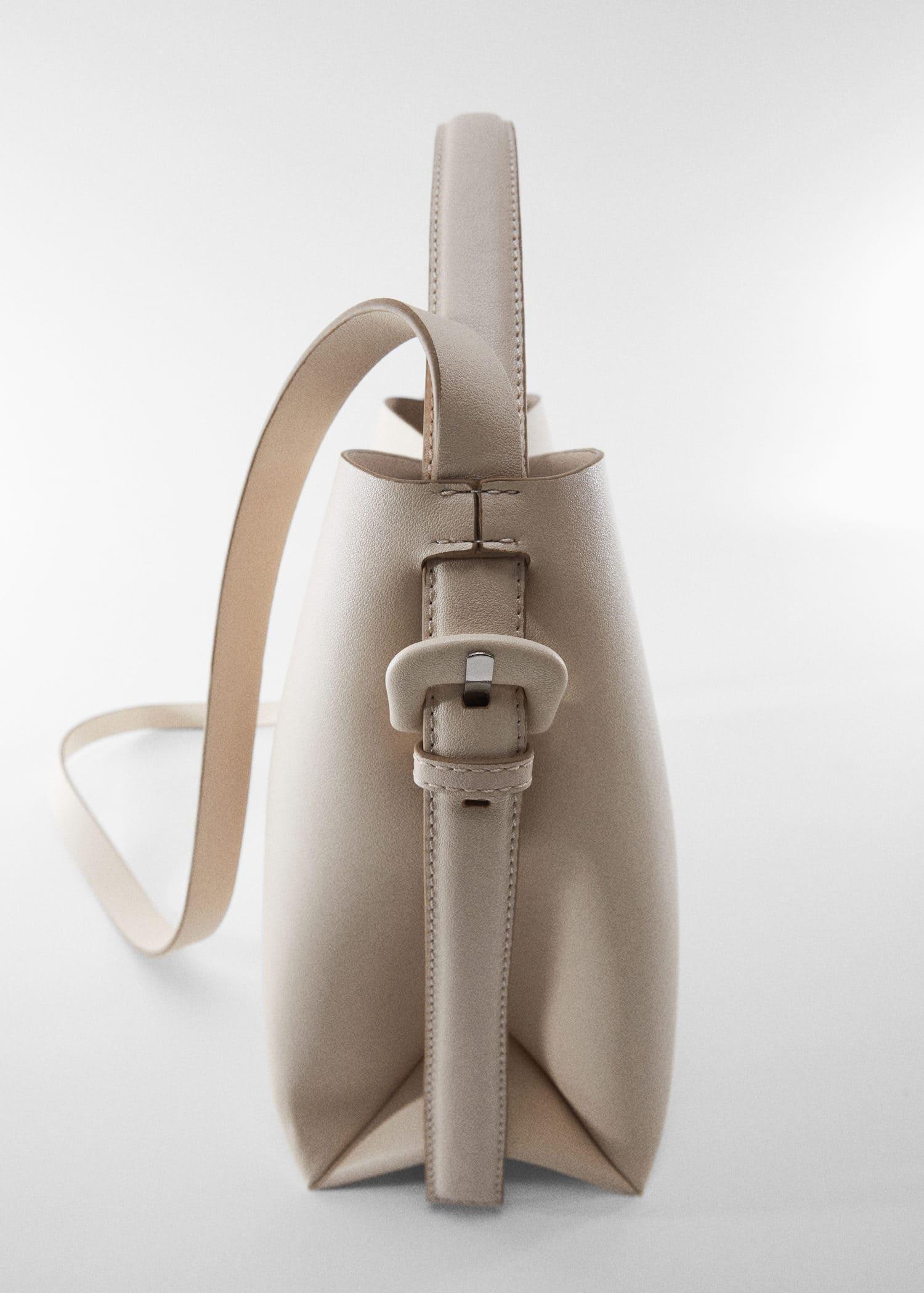 White Shopper Bag With Buckle, , large image number 3