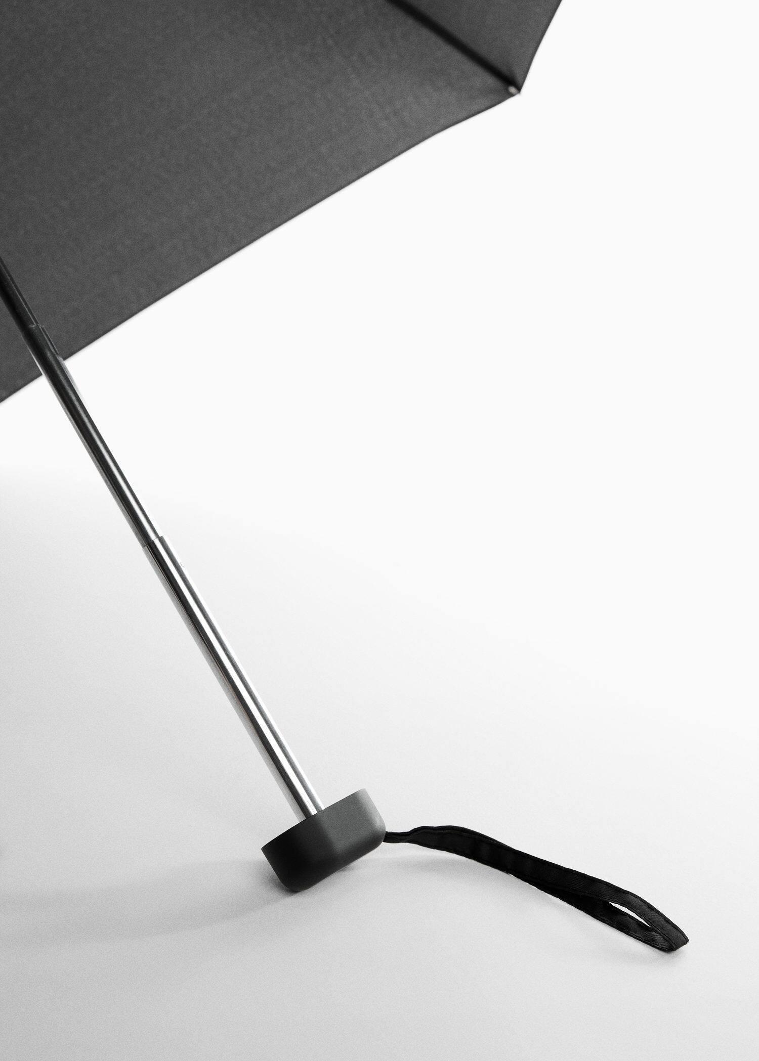 Black Mini Folding Umbrella, , large image number 2