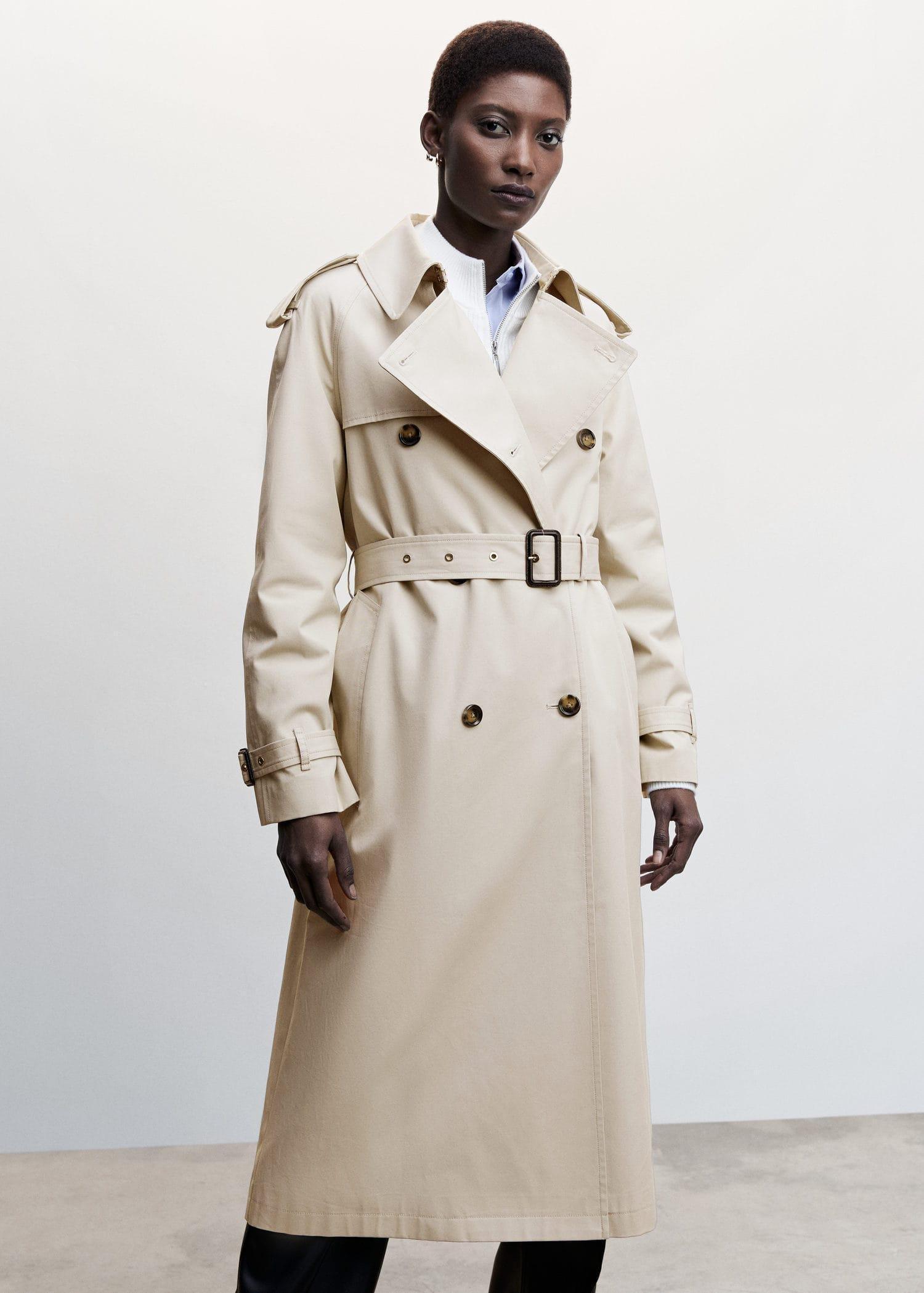 HYKE　 COTTON BELTEDTRENCH COAT
