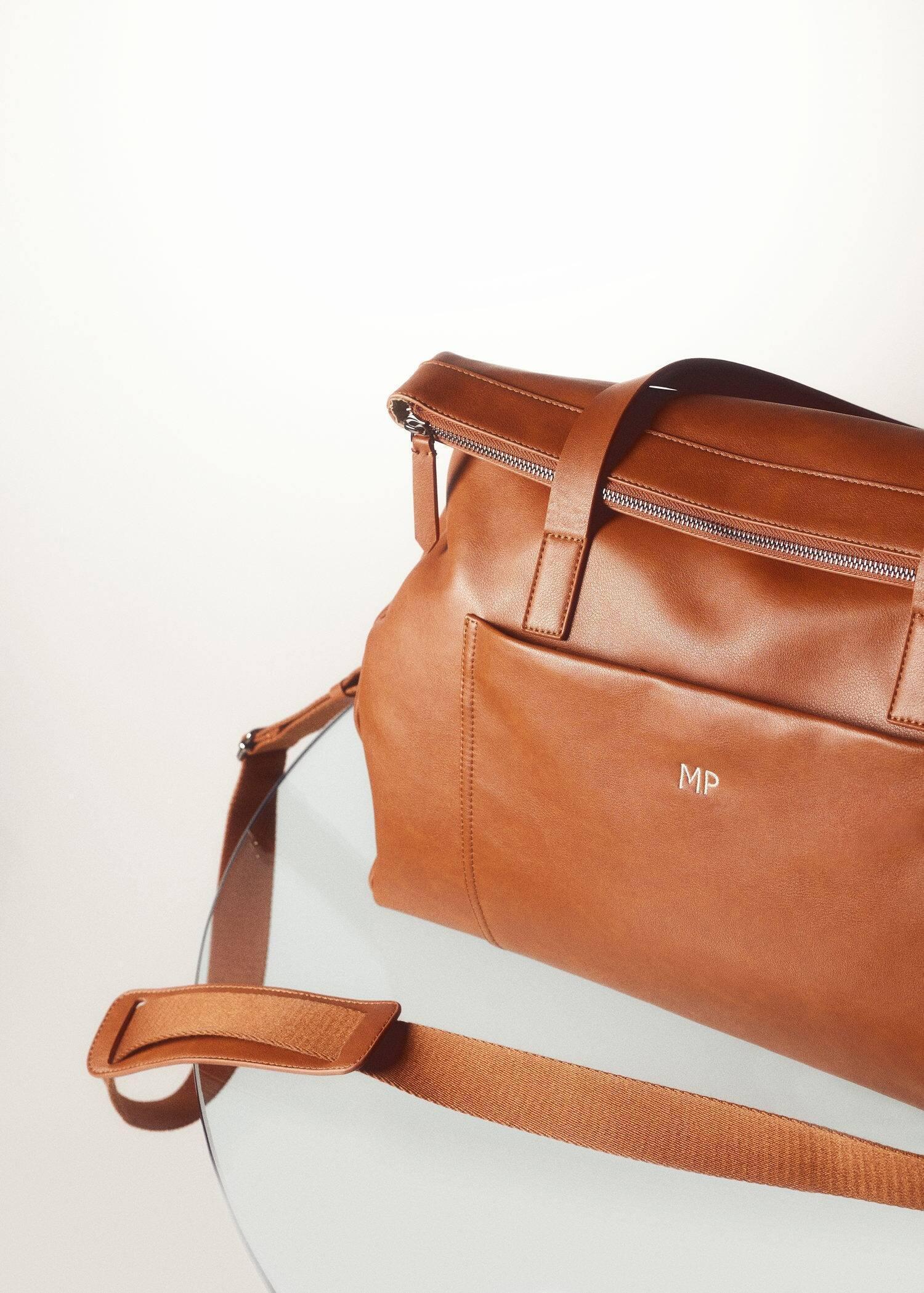 Brown Leather Travel Bag, , large image number 6