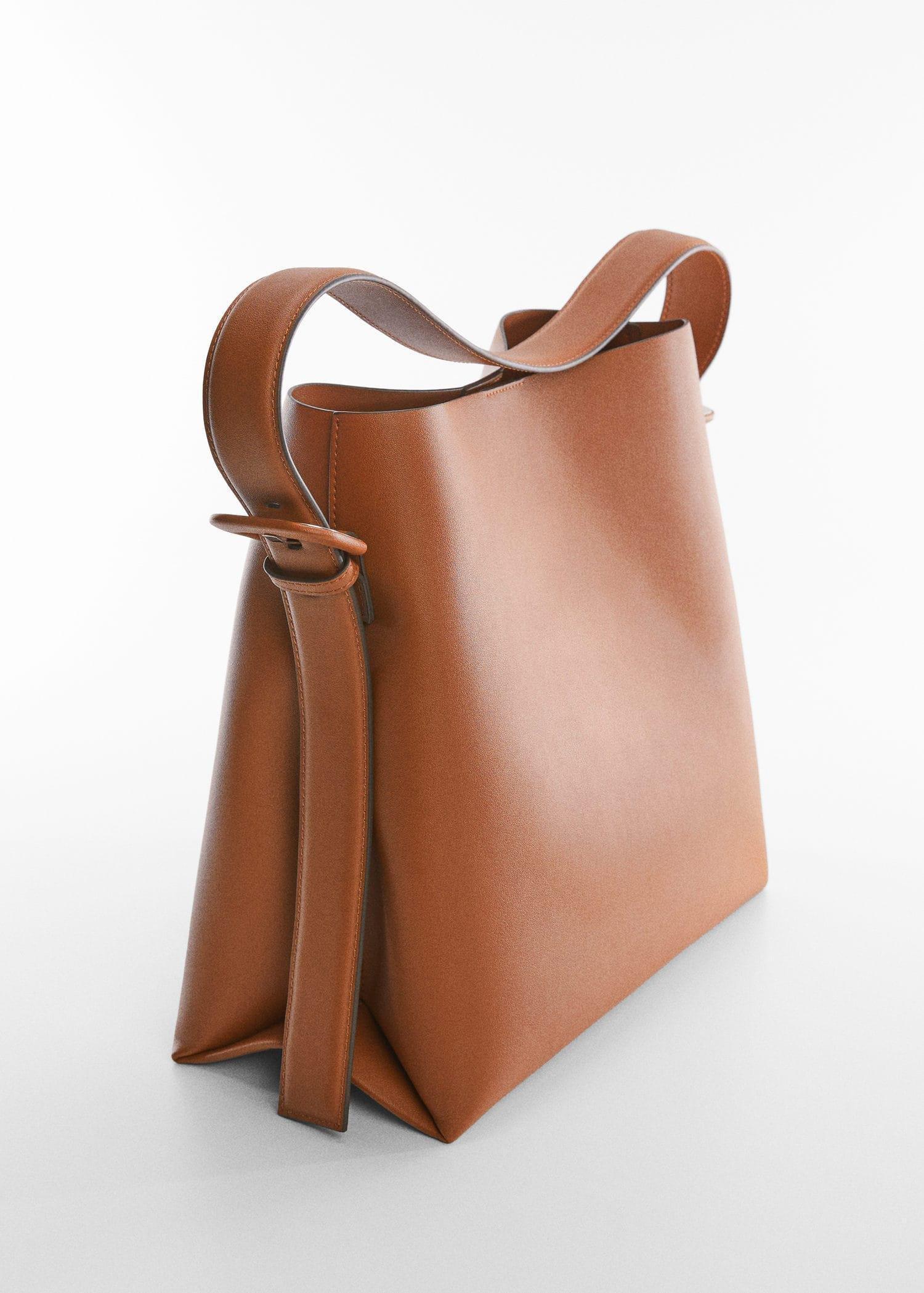 Brown Shopper Bag Buckle, , large image number 1