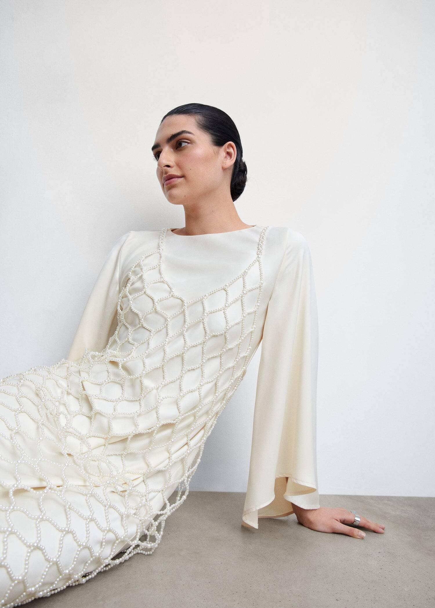 White Pearl Dress, , large image number 0