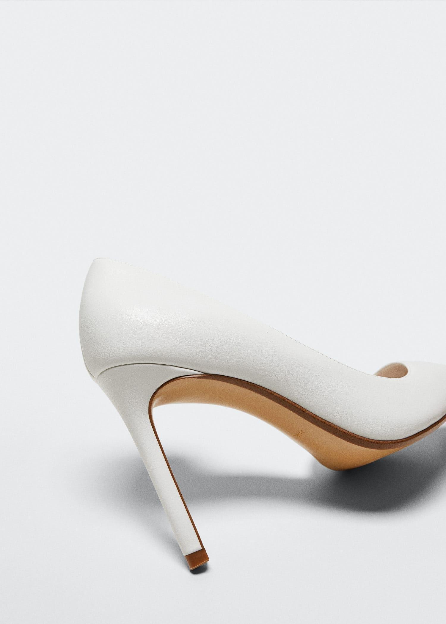 White Asymmetric Stiletto Shoes, , large image number 2