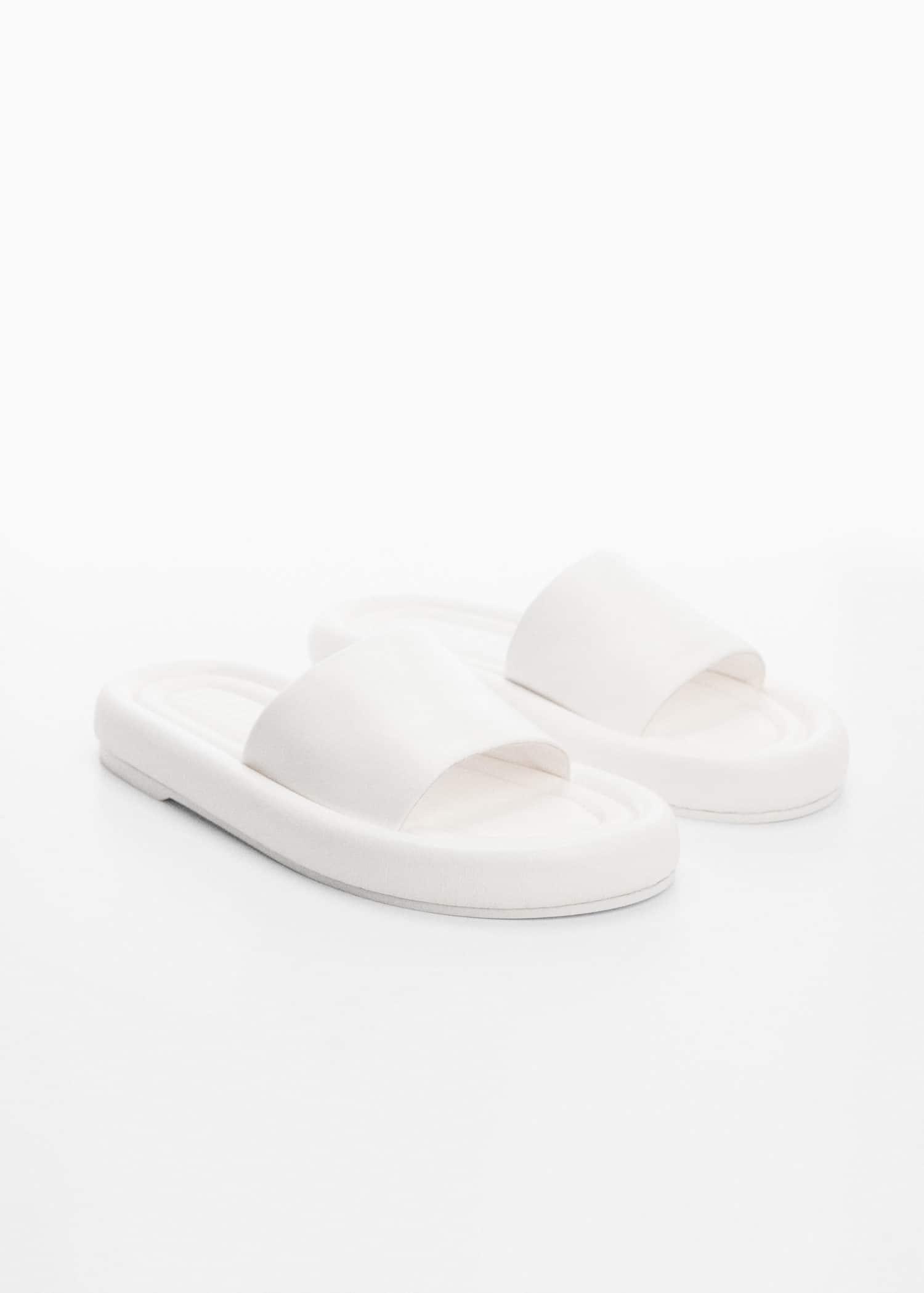 Mango SIMONMILLER MANGO - White Leather Thong Sandal | Azadea UAE