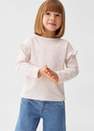 Mango - Pink Striped Long-Sleeves T-Shirt, Kids Girls