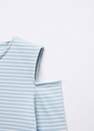 Mango - Blue Striped Long-Sleeves T-Shirt, Kids Girls