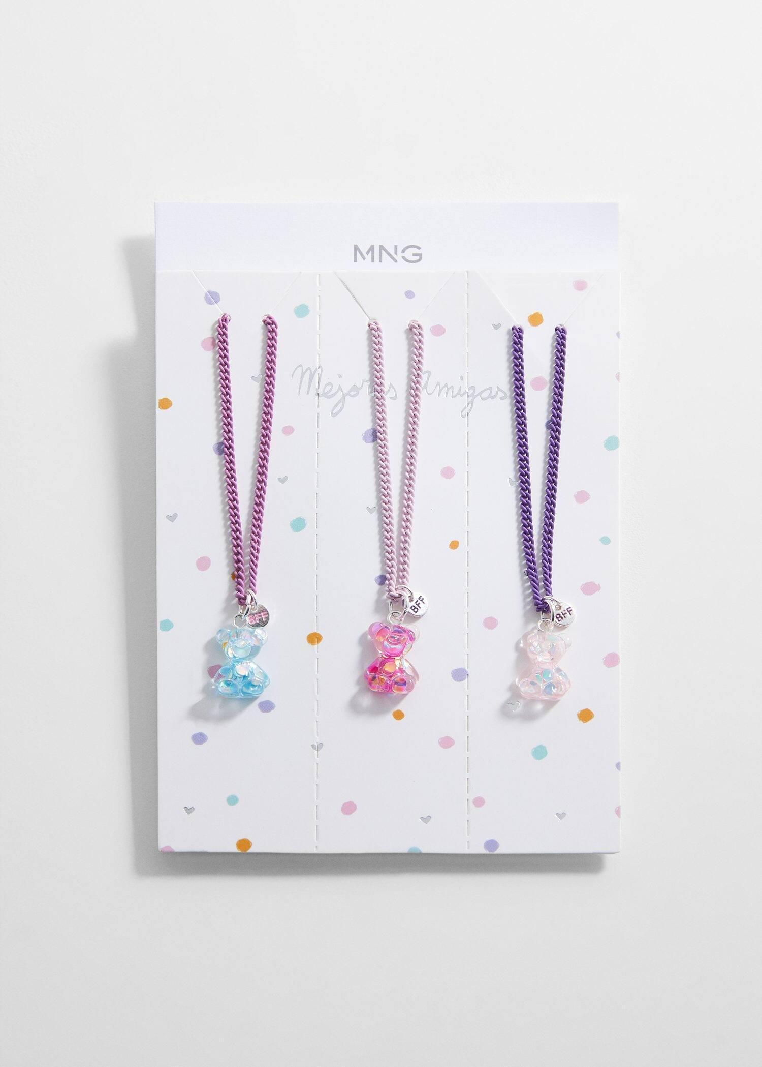 Pink Necklaces - Set Of 3, Kids Girls, , large image number 1