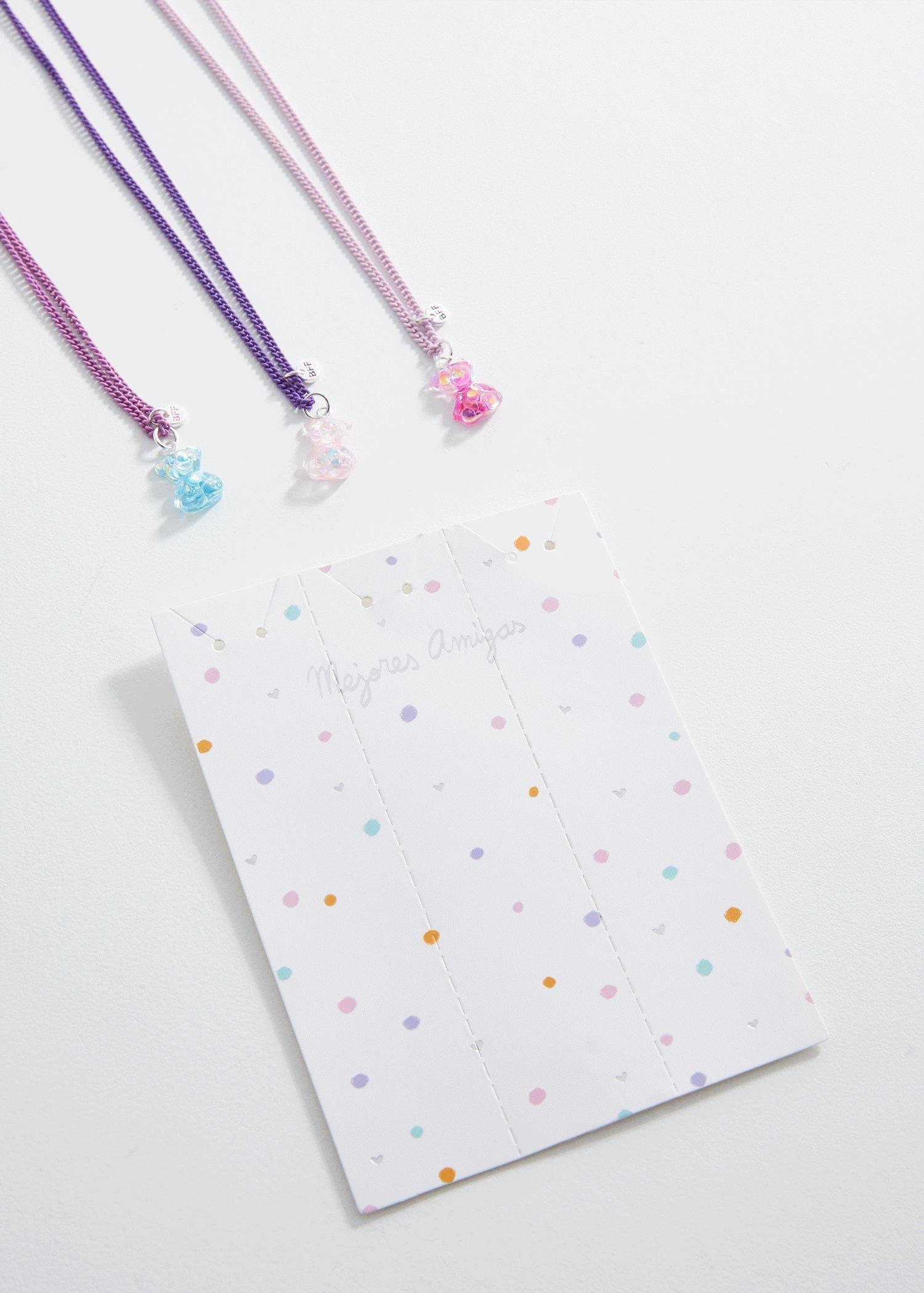 Pink Necklaces - Set Of 3, Kids Girls, , large image number 2