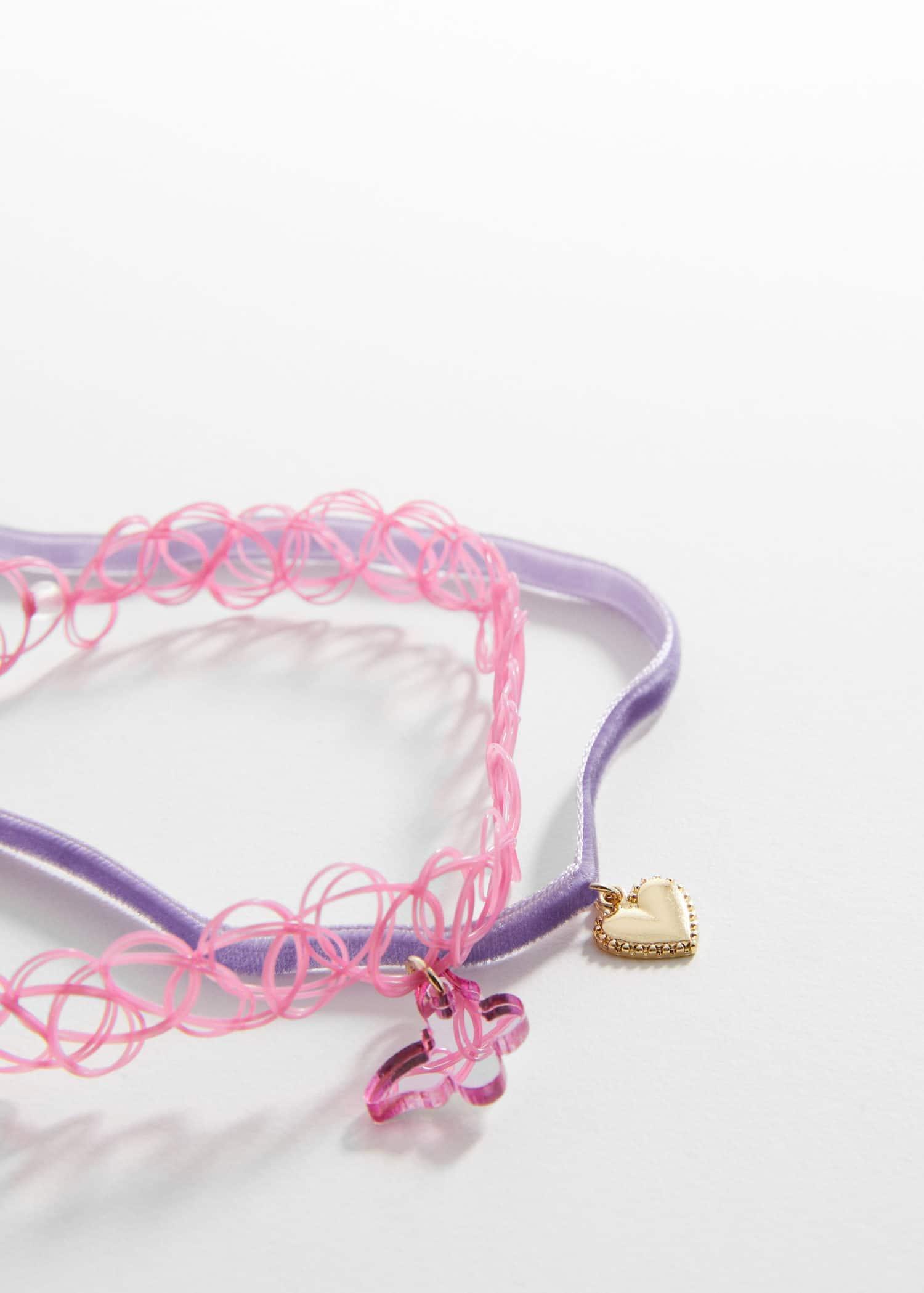 Purple Chokers - Set Of 2, Kids Girls, , large image number 0