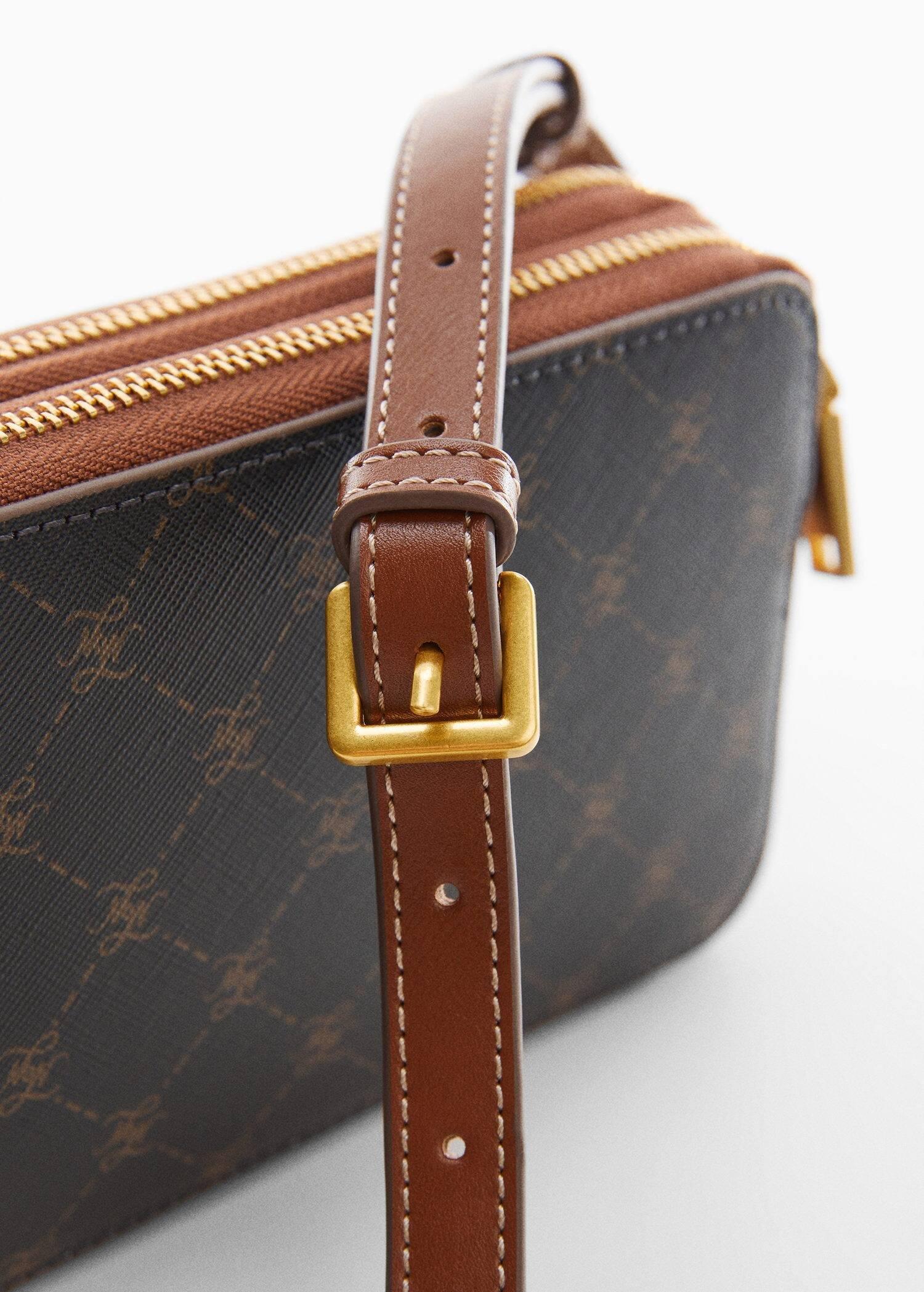 Brown Logo Crossbody Bag, , large image number 1
