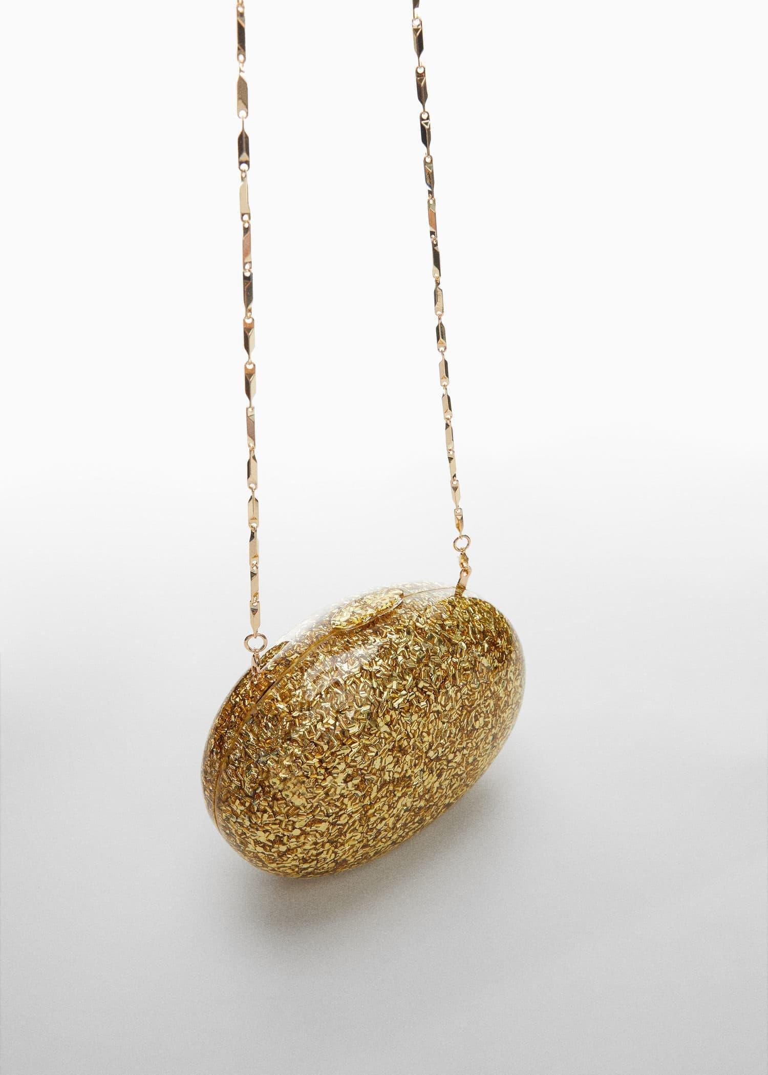 Gold Box Clutch With Chain, , large image number 0