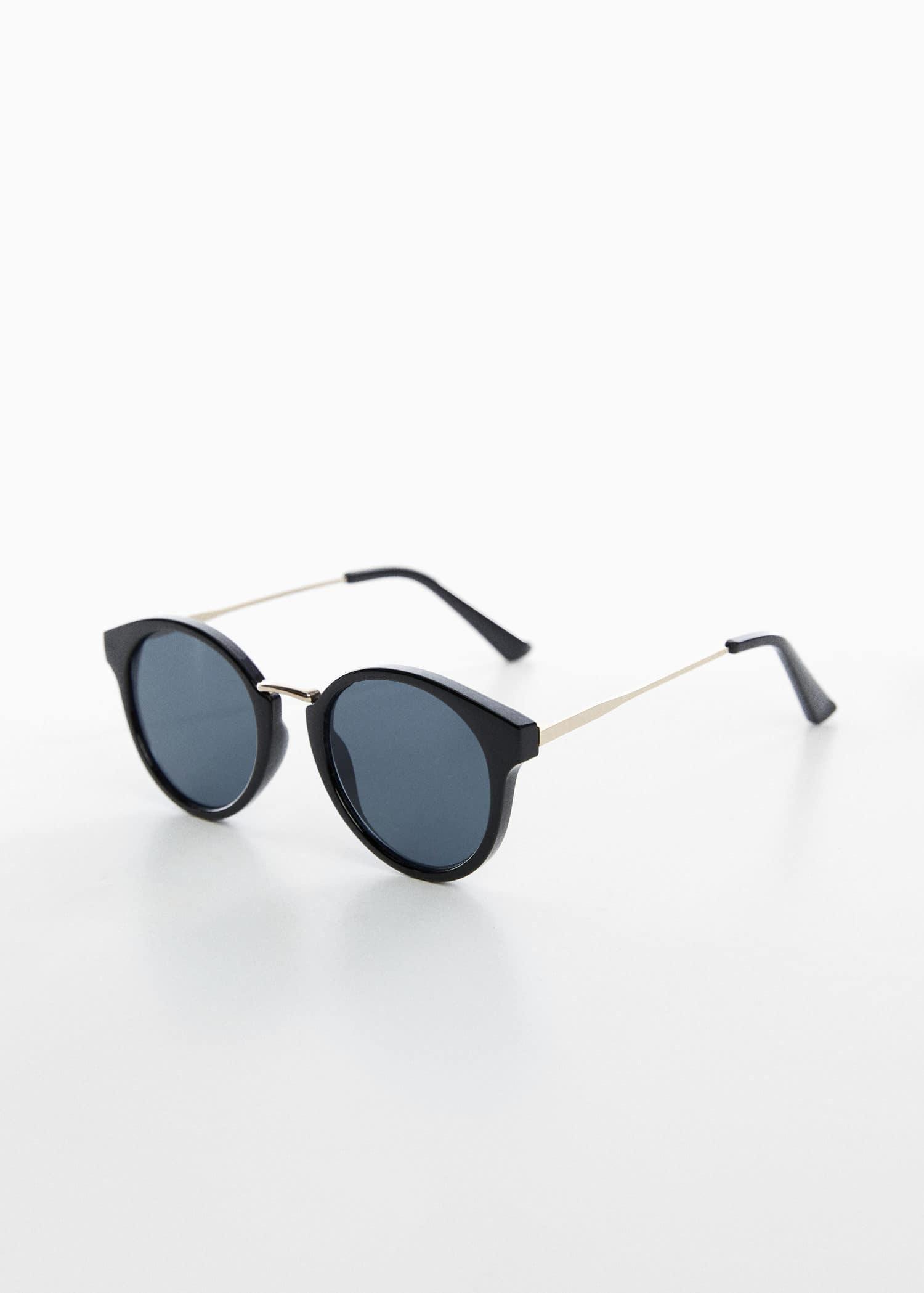 Black Metal Bridge Sunglasses, , large image number 0