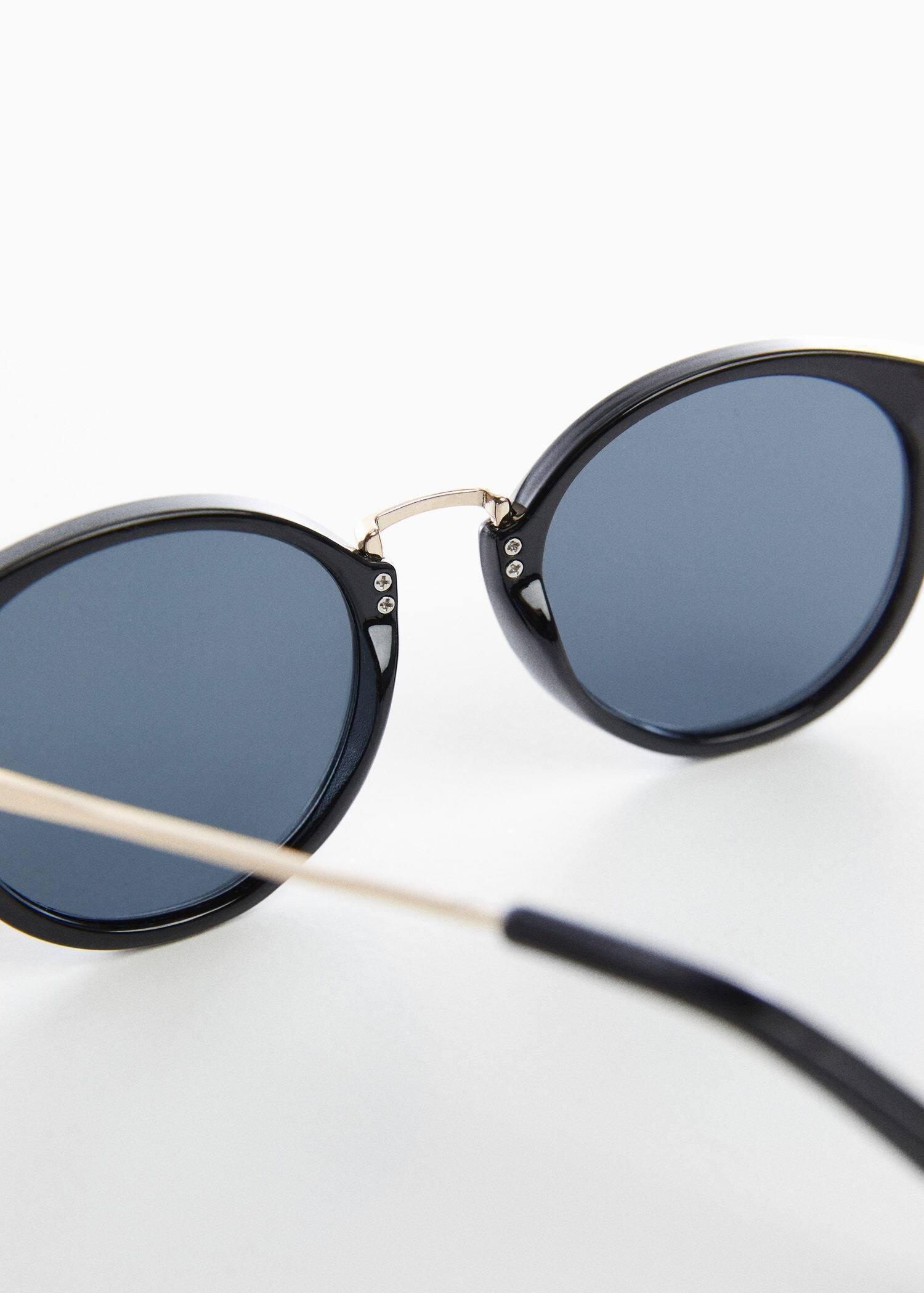 Black Metal Bridge Sunglasses, , large image number 1