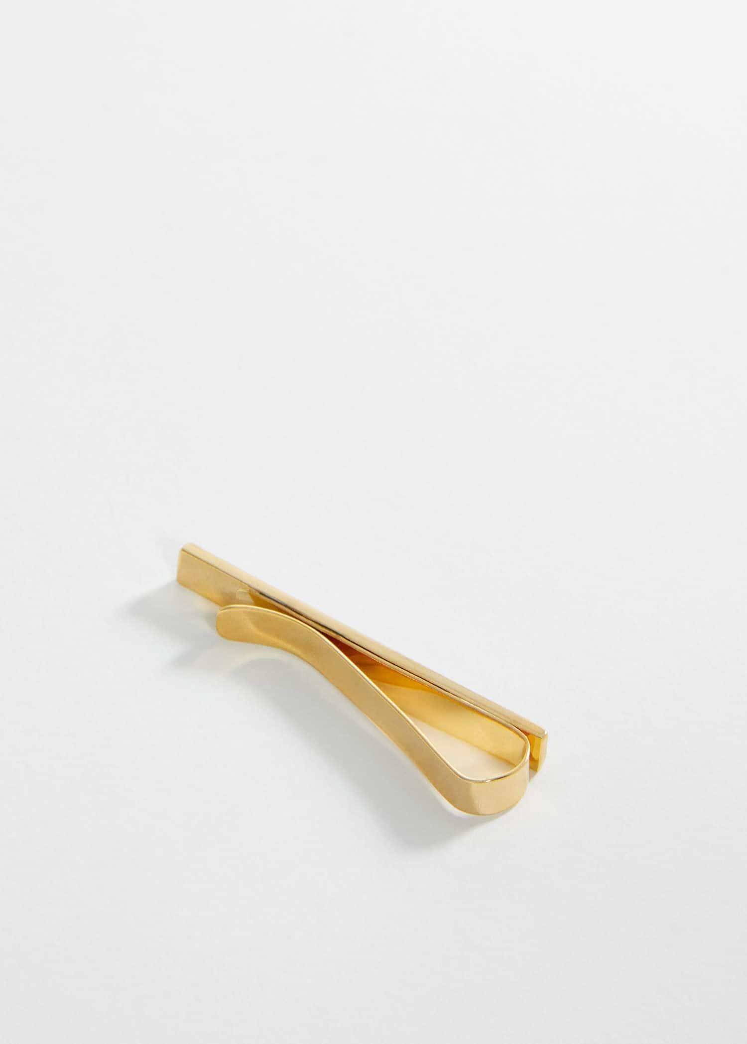 Gold Metal Tie Clip, , large image number 0