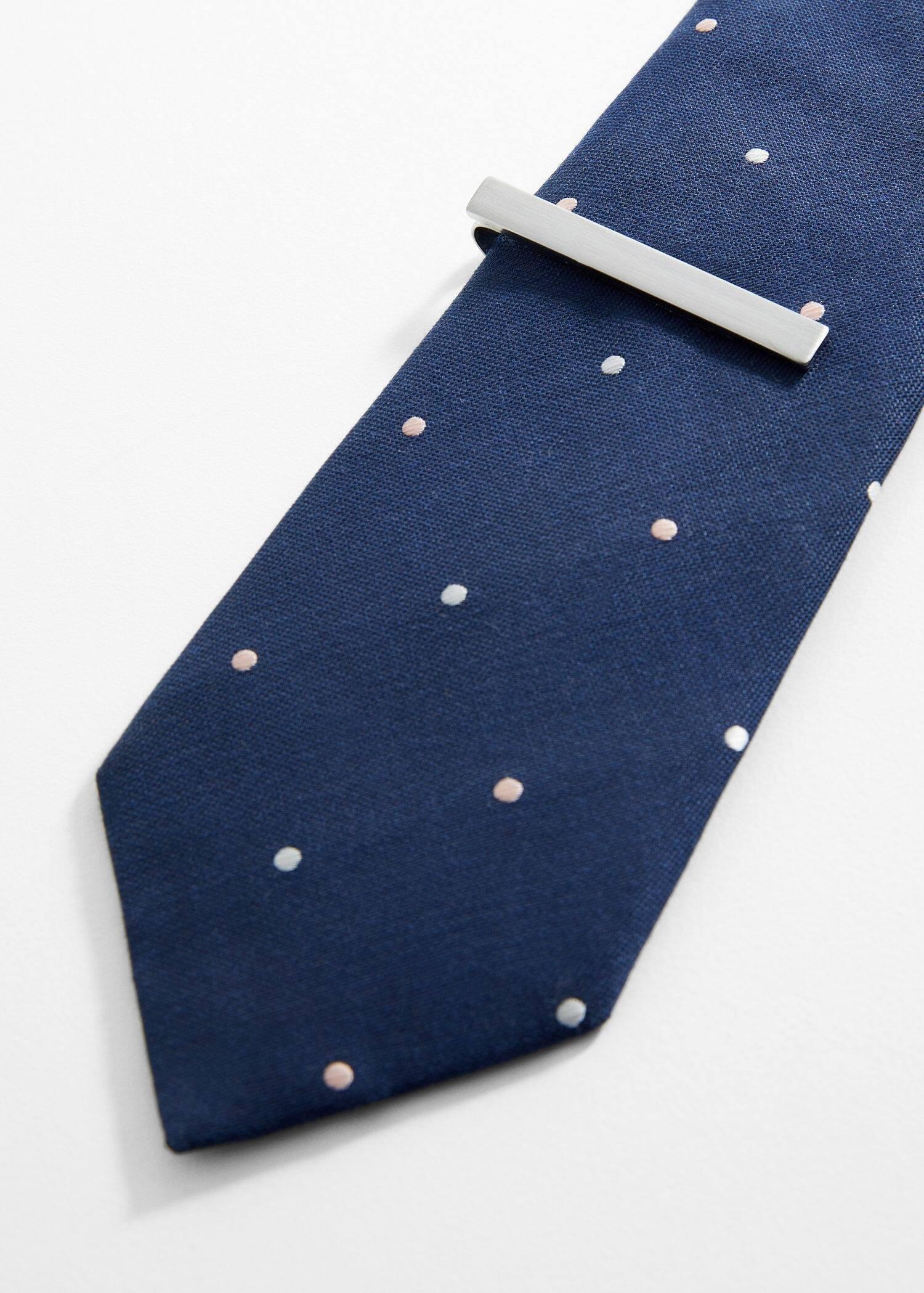Silver Metal Tie Clip, , large image number 2
