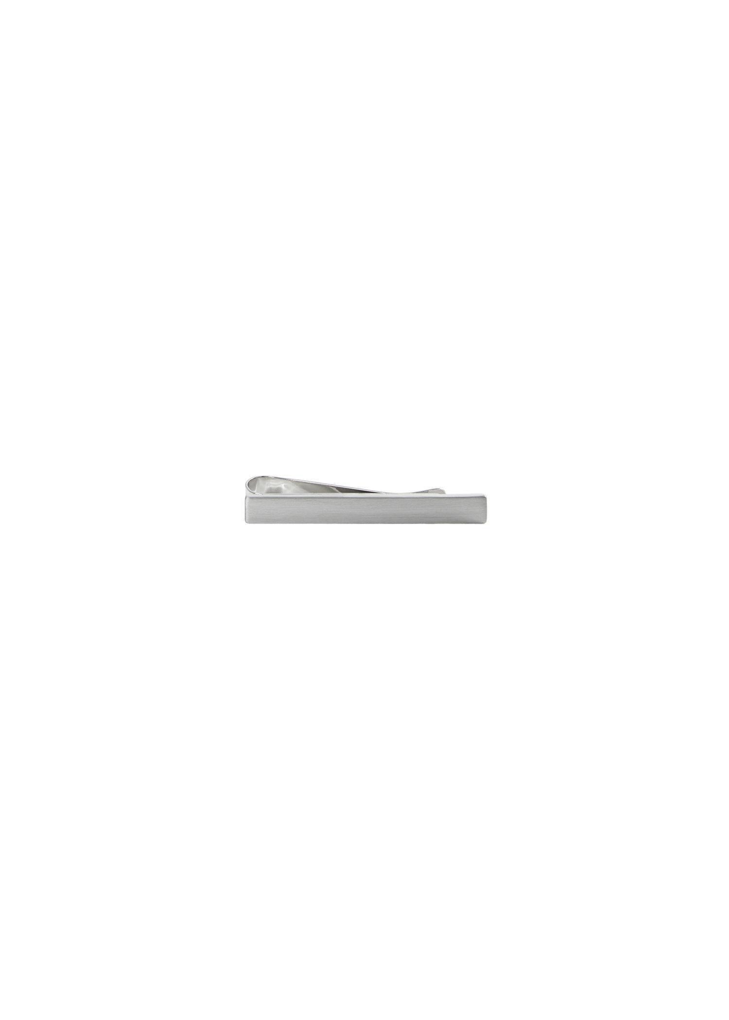 Silver Metal Tie Clip, , large image number 3