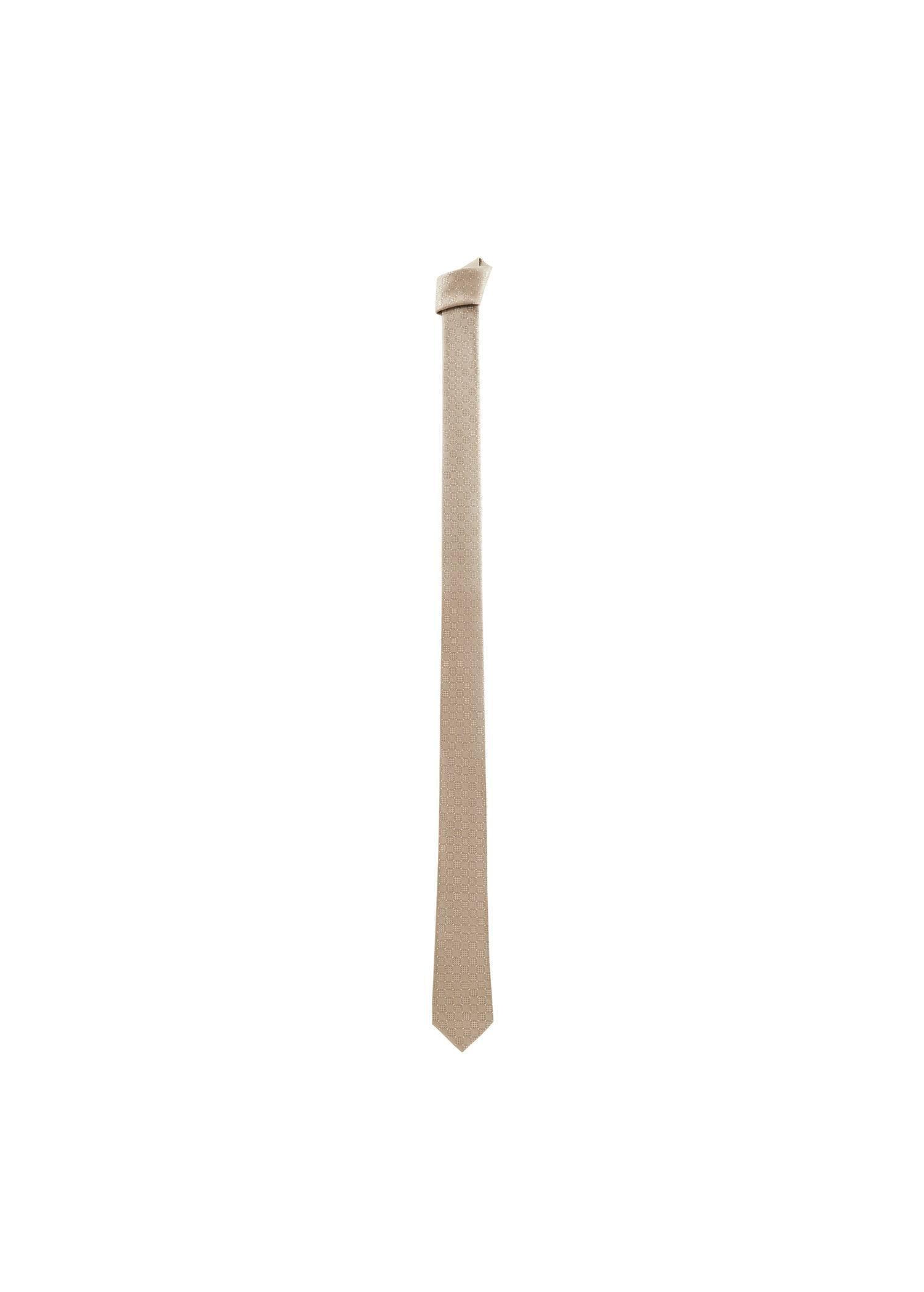 Beige Geometric Structure Tie, , large image number 2