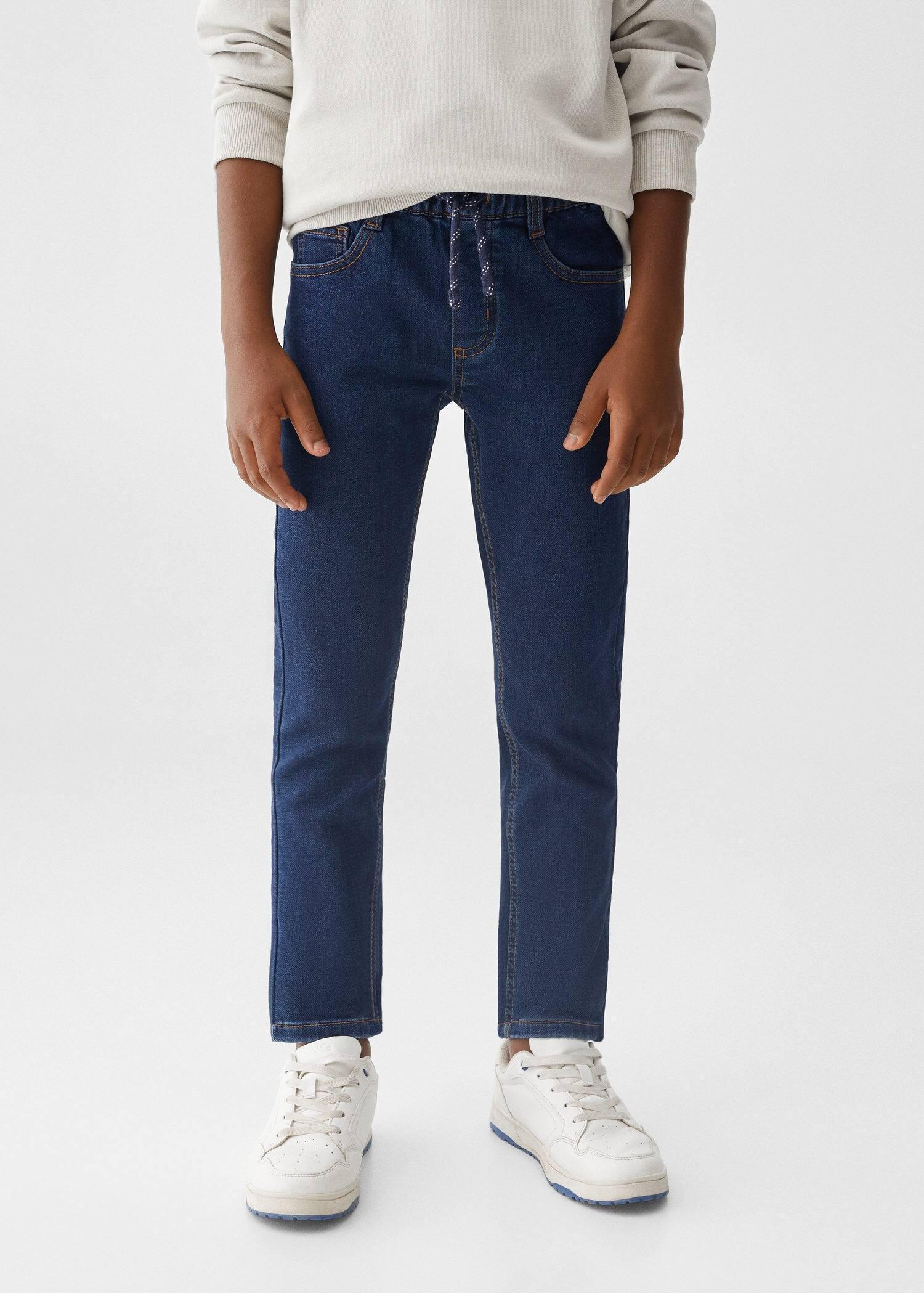 Blue Comfy-Fit Jeans, Kids Boys, , large image number 0