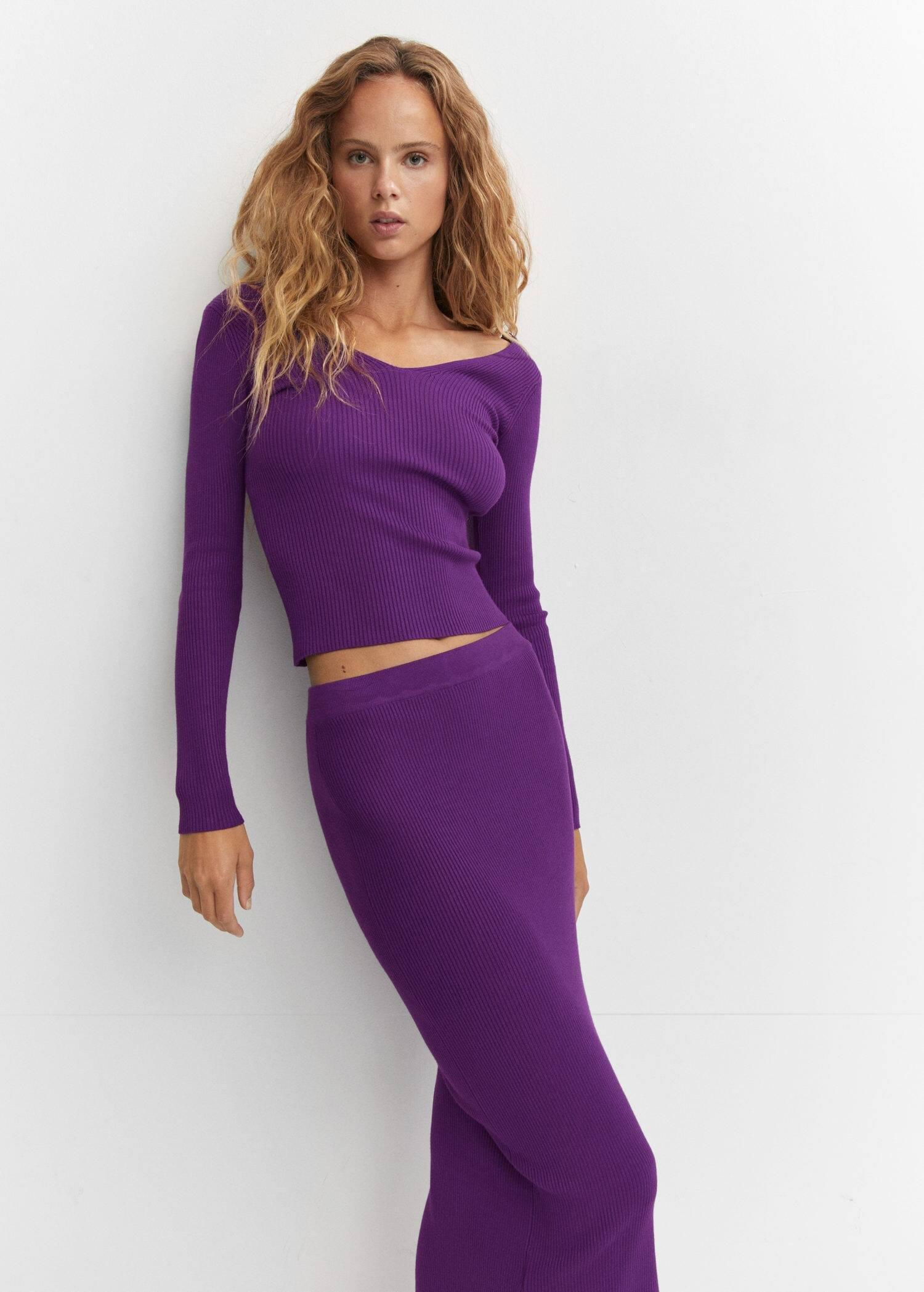 Mango hotsell purple jumper