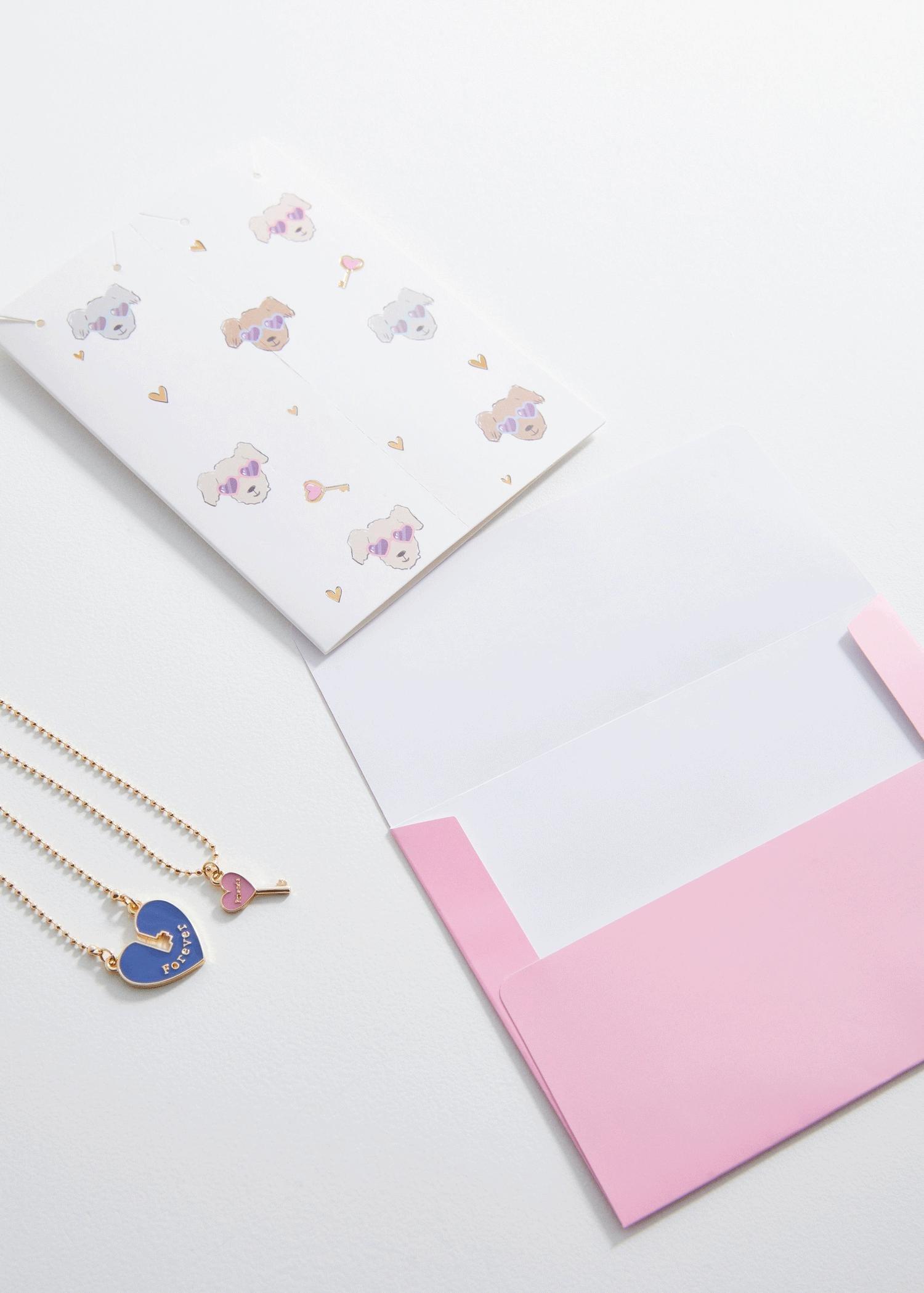 Gold Best Friends Necklace Set, Kids Girls, , large image number 4