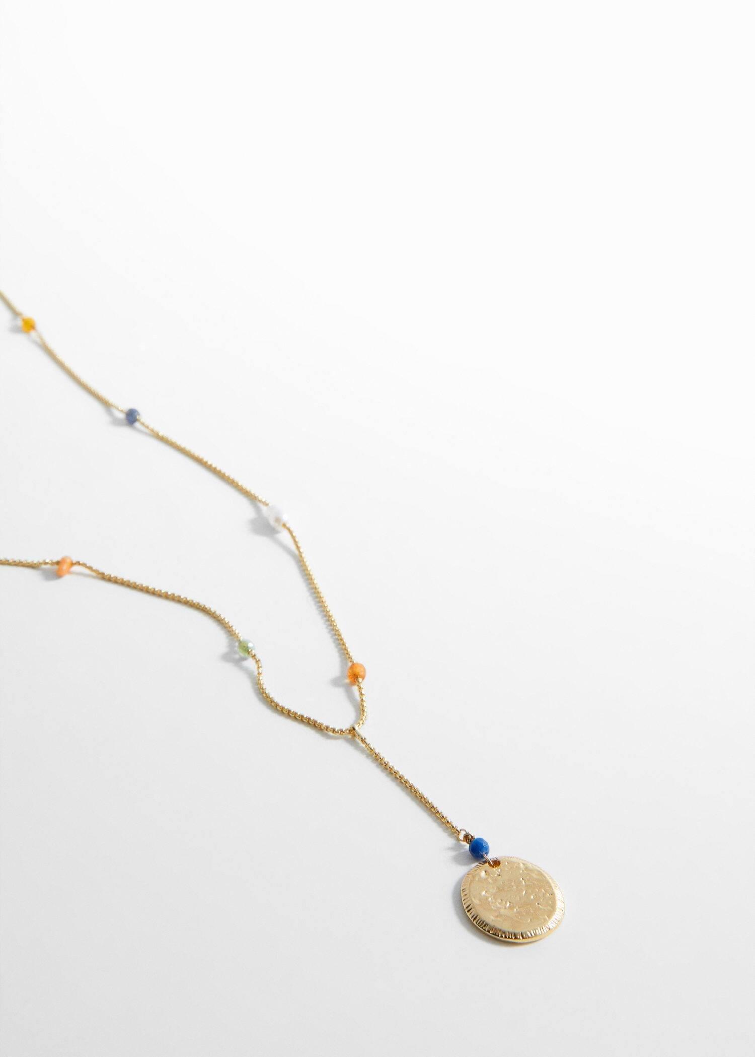 Gold Coin Pendant Necklace, , large image number 0