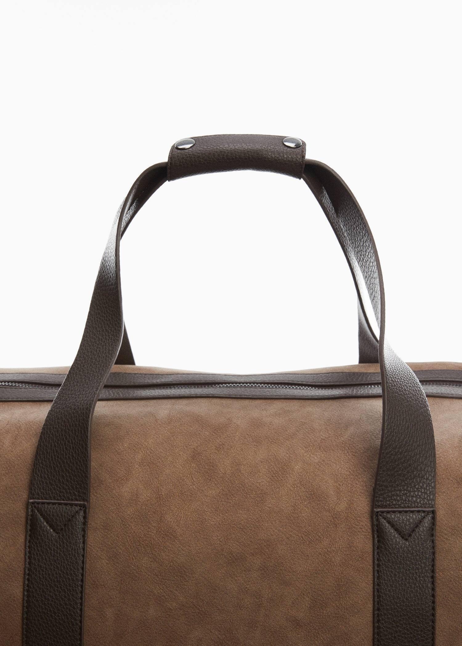 Brown Leather-Effect Travel Bowling Bag, , large image number 2
