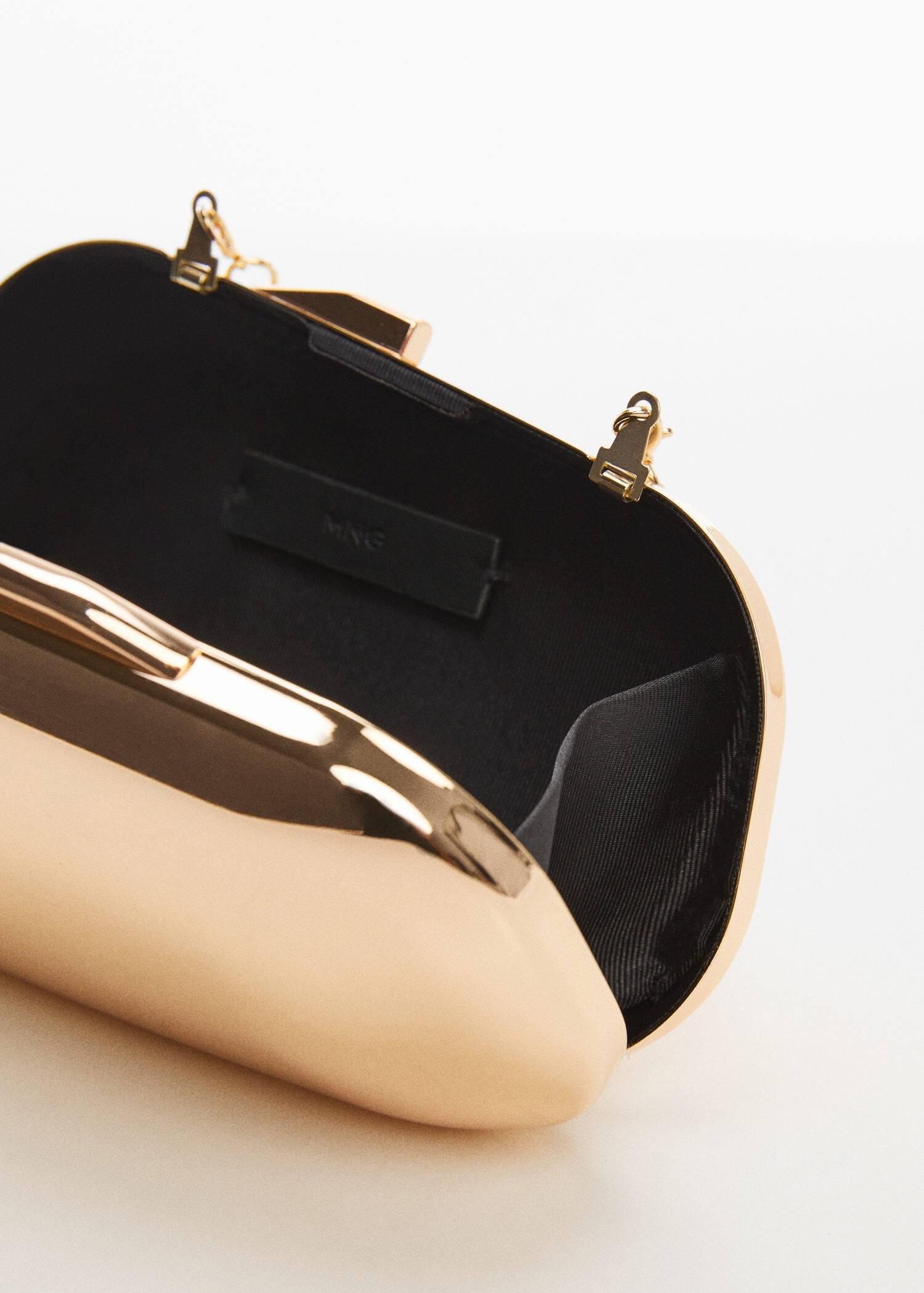 Gold Metallic Clutch Bag, , large image number 1
