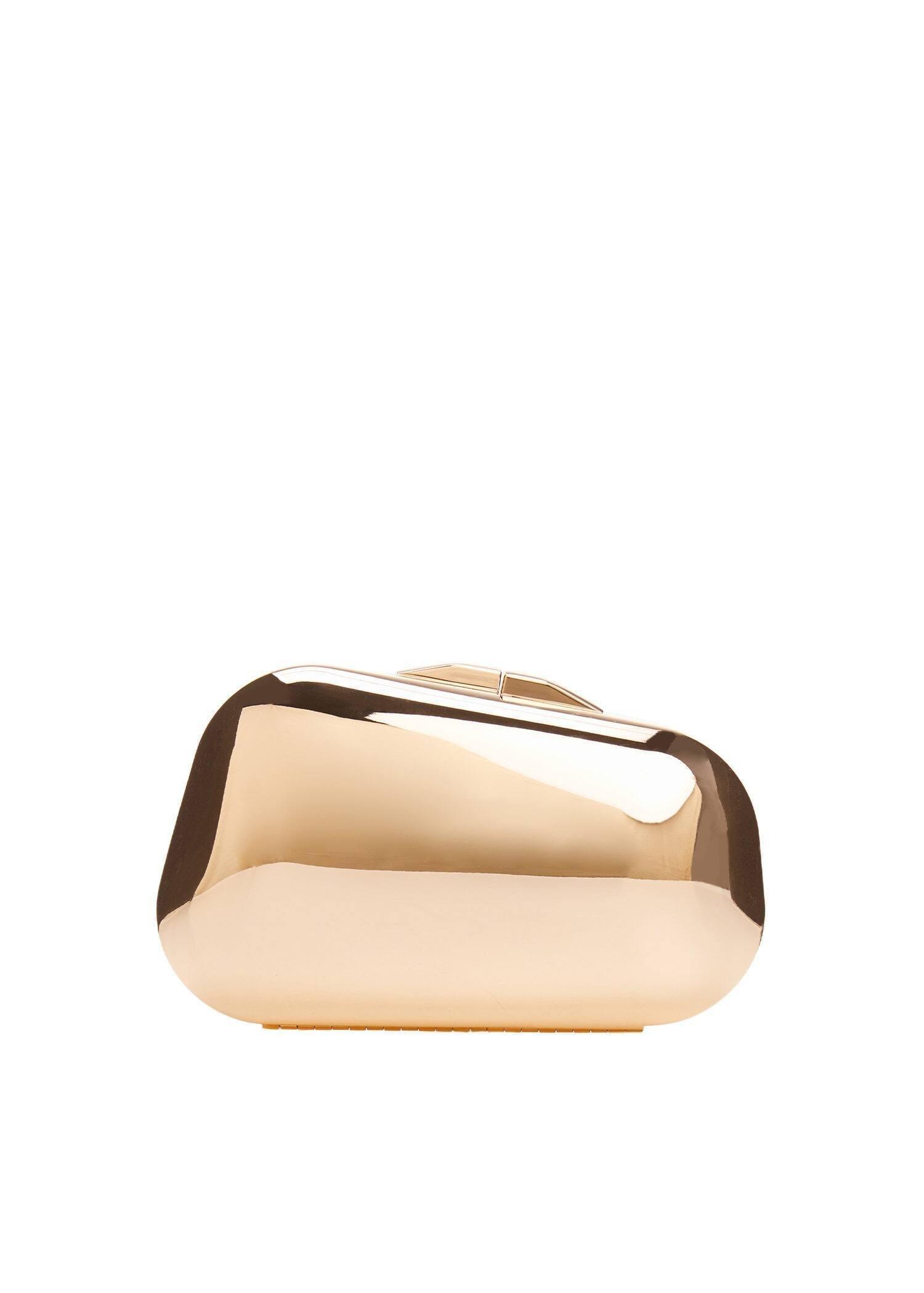 Gold Metallic Clutch Bag, , large image number 3