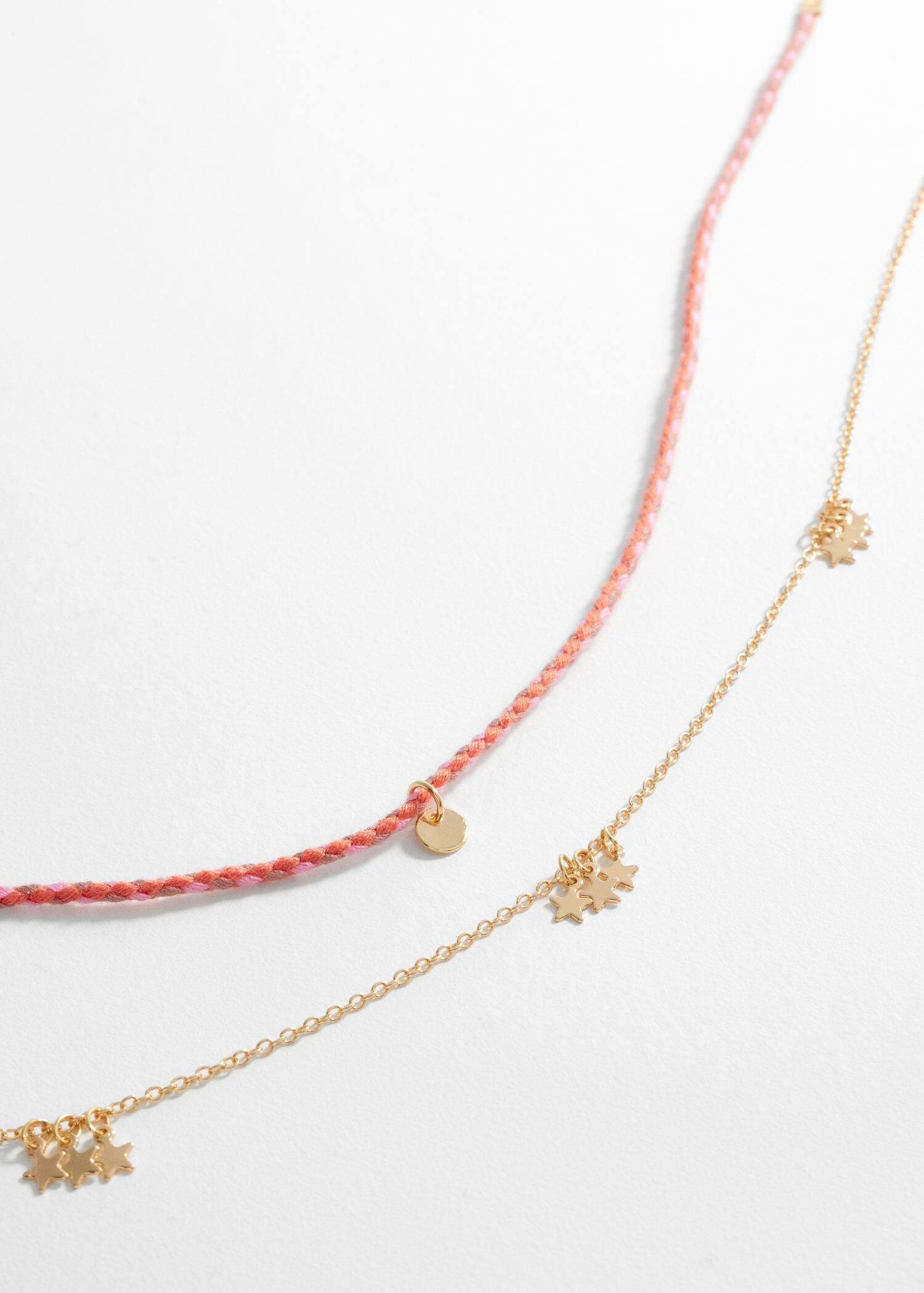 Gold Combined Necklace - Pack Of 2, Kids Girls, , large image number 0