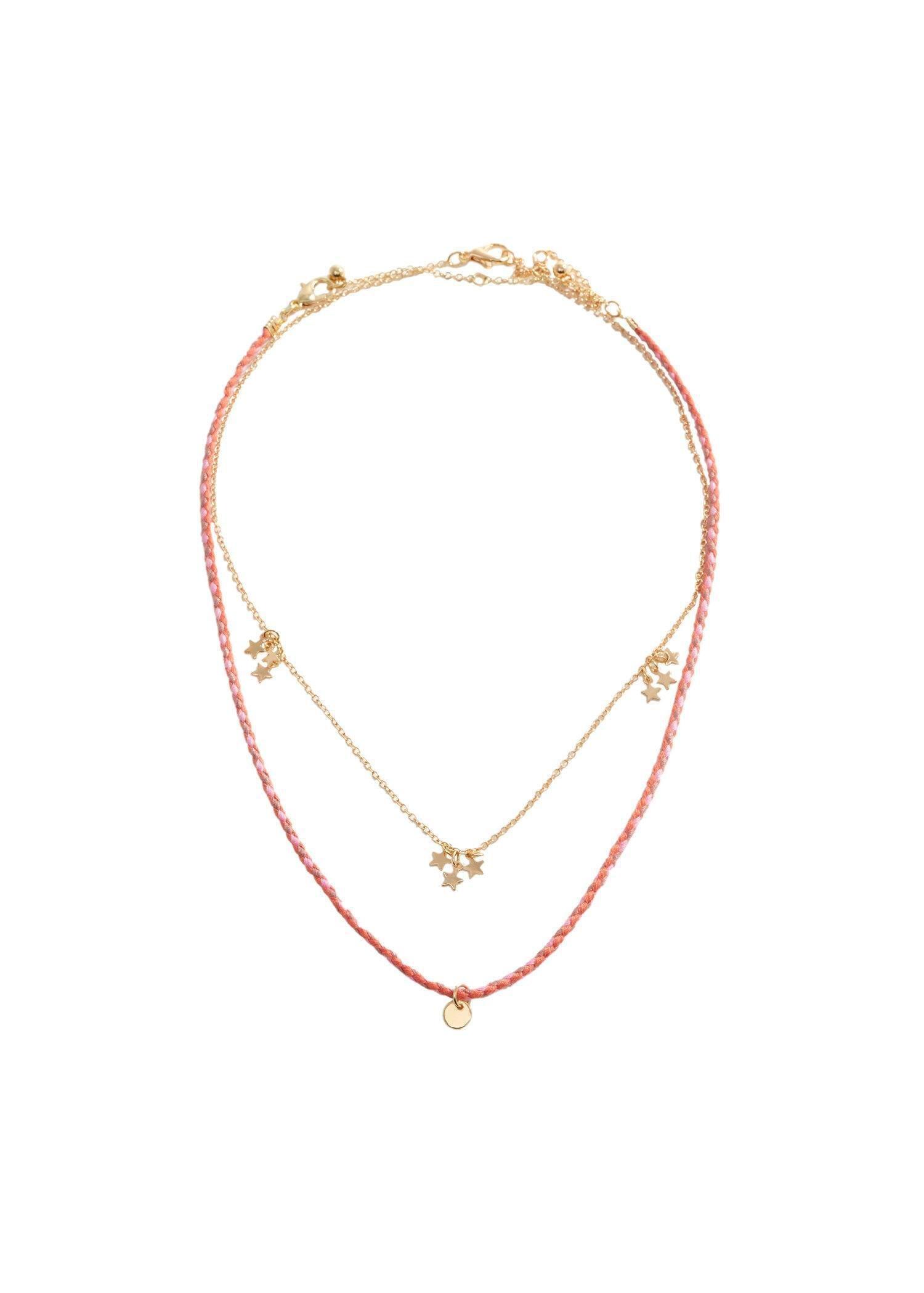 Gold Combined Necklace - Pack Of 2, Kids Girls, , large image number 1