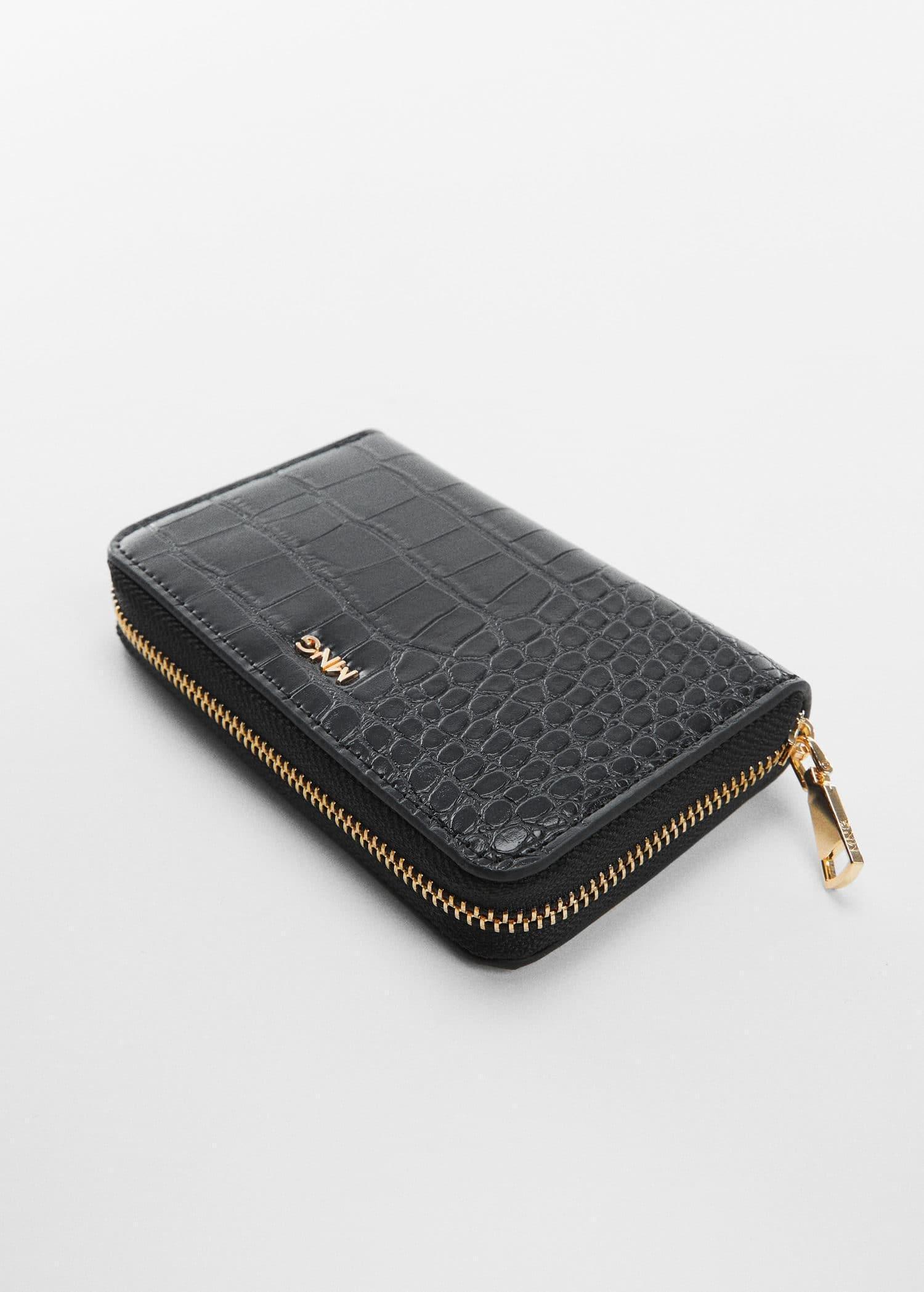 Black Cocodrile Logo Wallet, , large image number 1